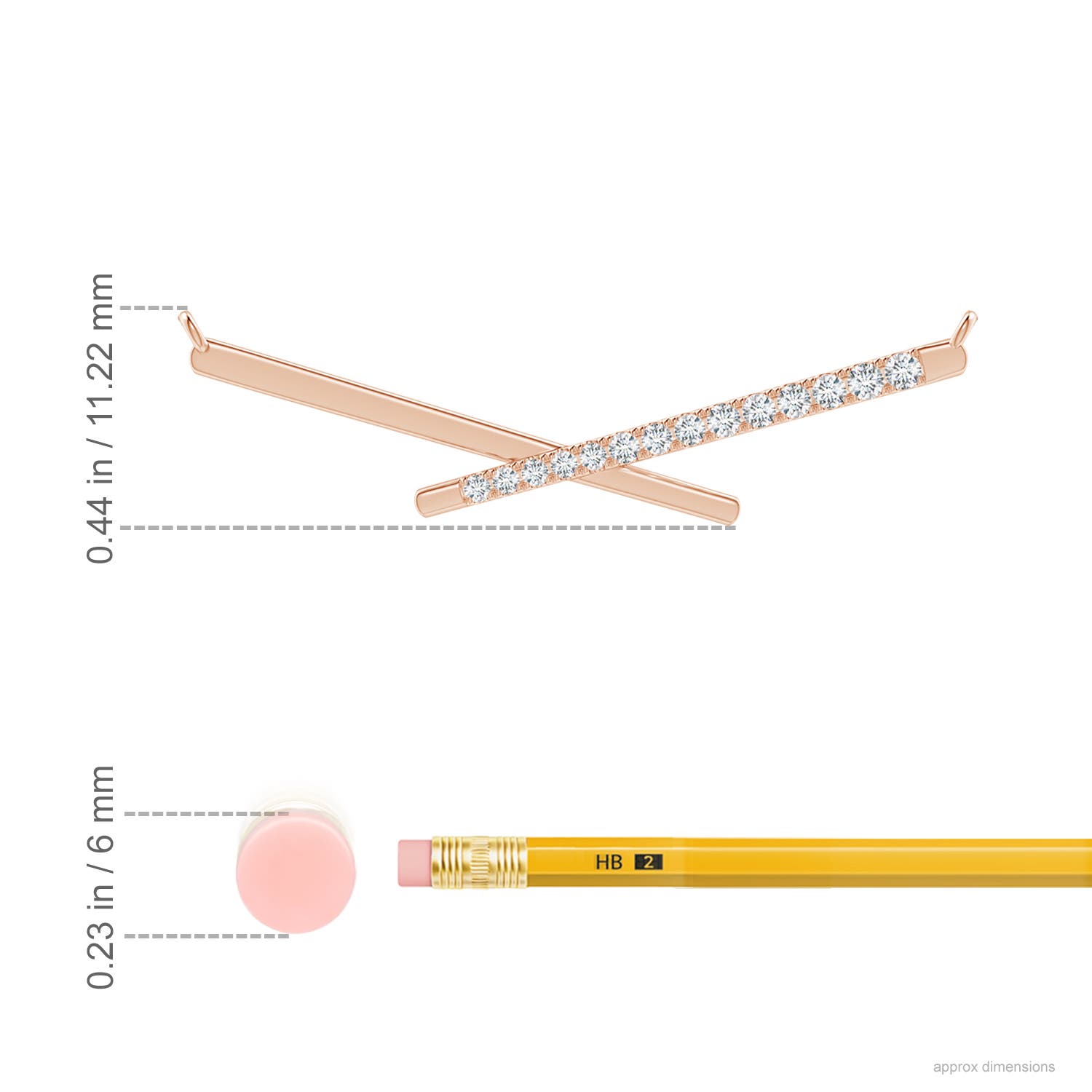 F-G, VS / 0.17 CT / 14 KT Rose Gold