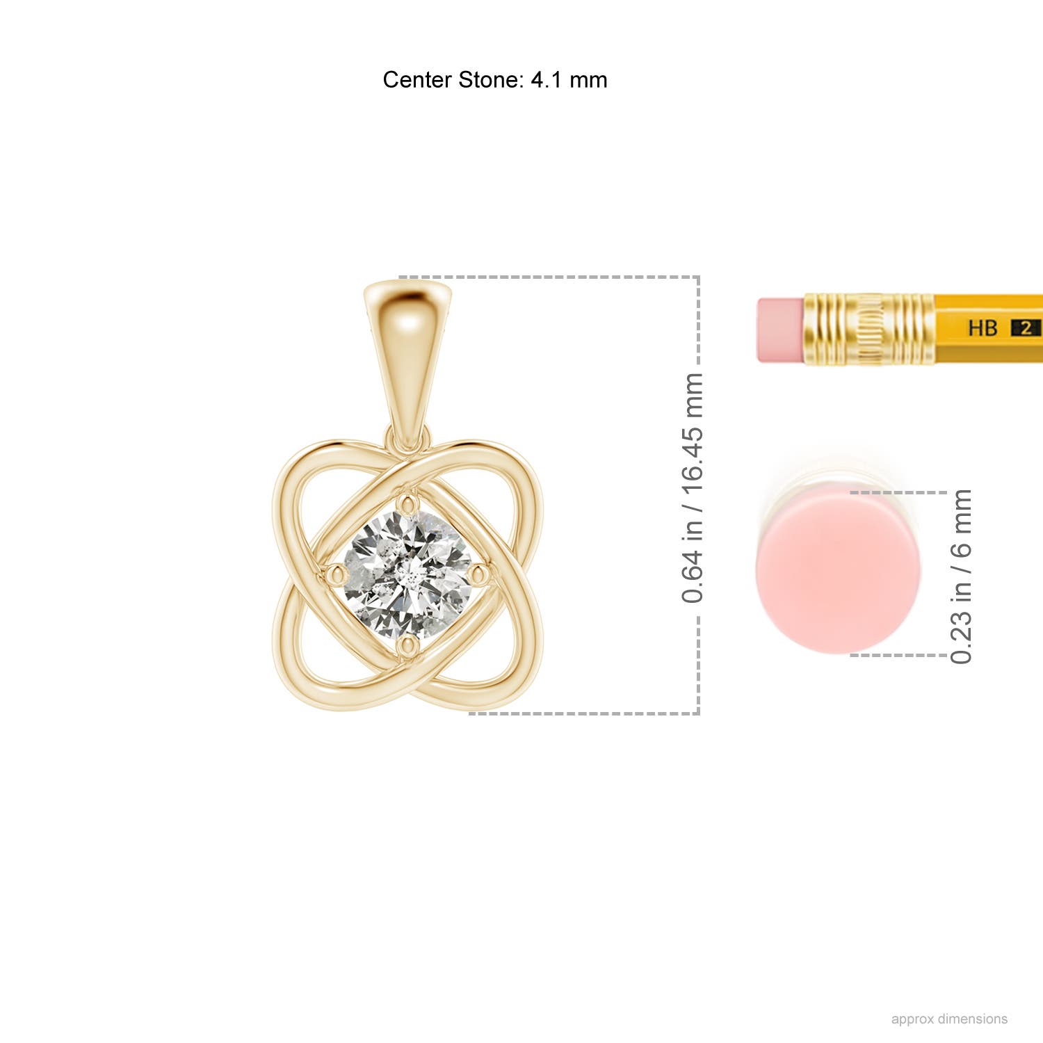 K, I3 / 0.25 CT / 14 KT Yellow Gold