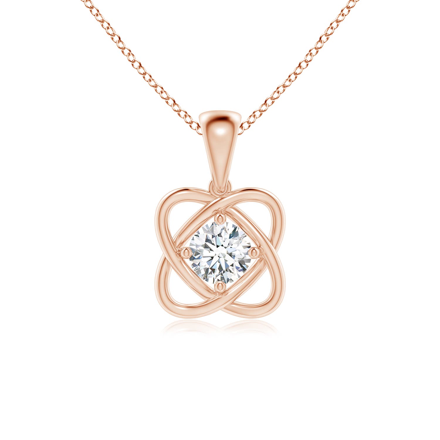 G, VS2 / 0.5 CT / 14 KT Rose Gold