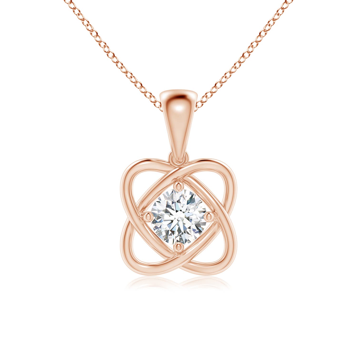 G, VS2 / 0.75 CT / 14 KT Rose Gold