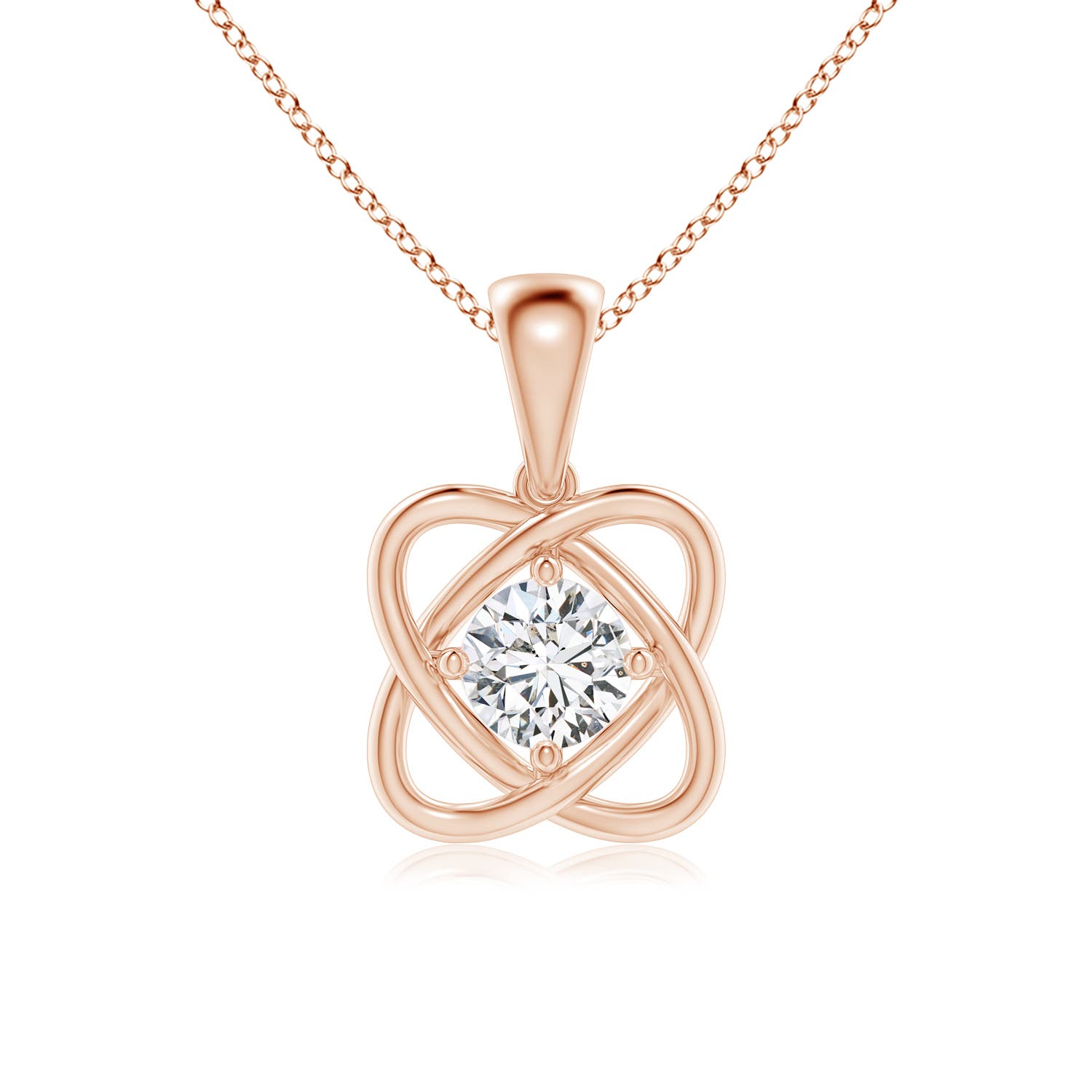 H, SI2 / 0.75 CT / 14 KT Rose Gold