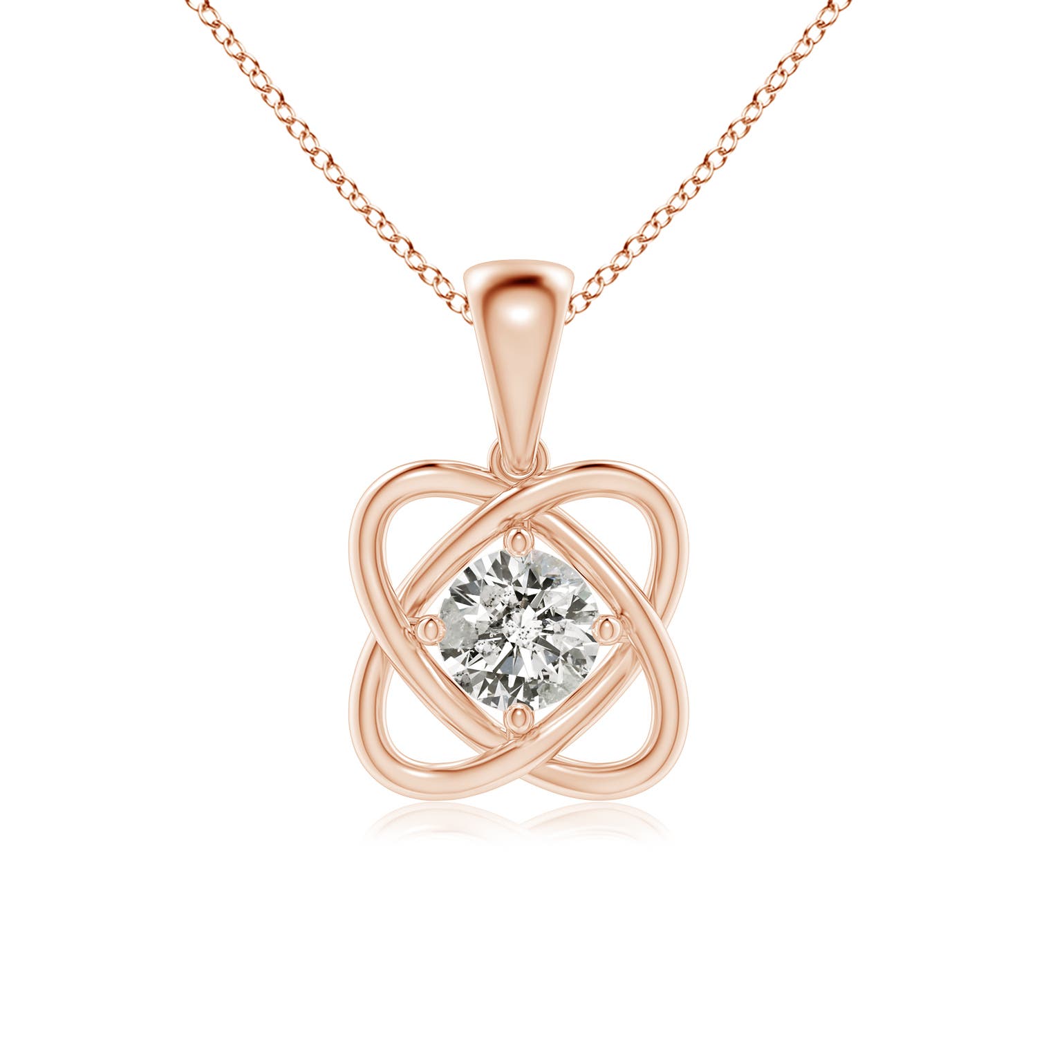 K, I3 / 0.75 CT / 14 KT Rose Gold