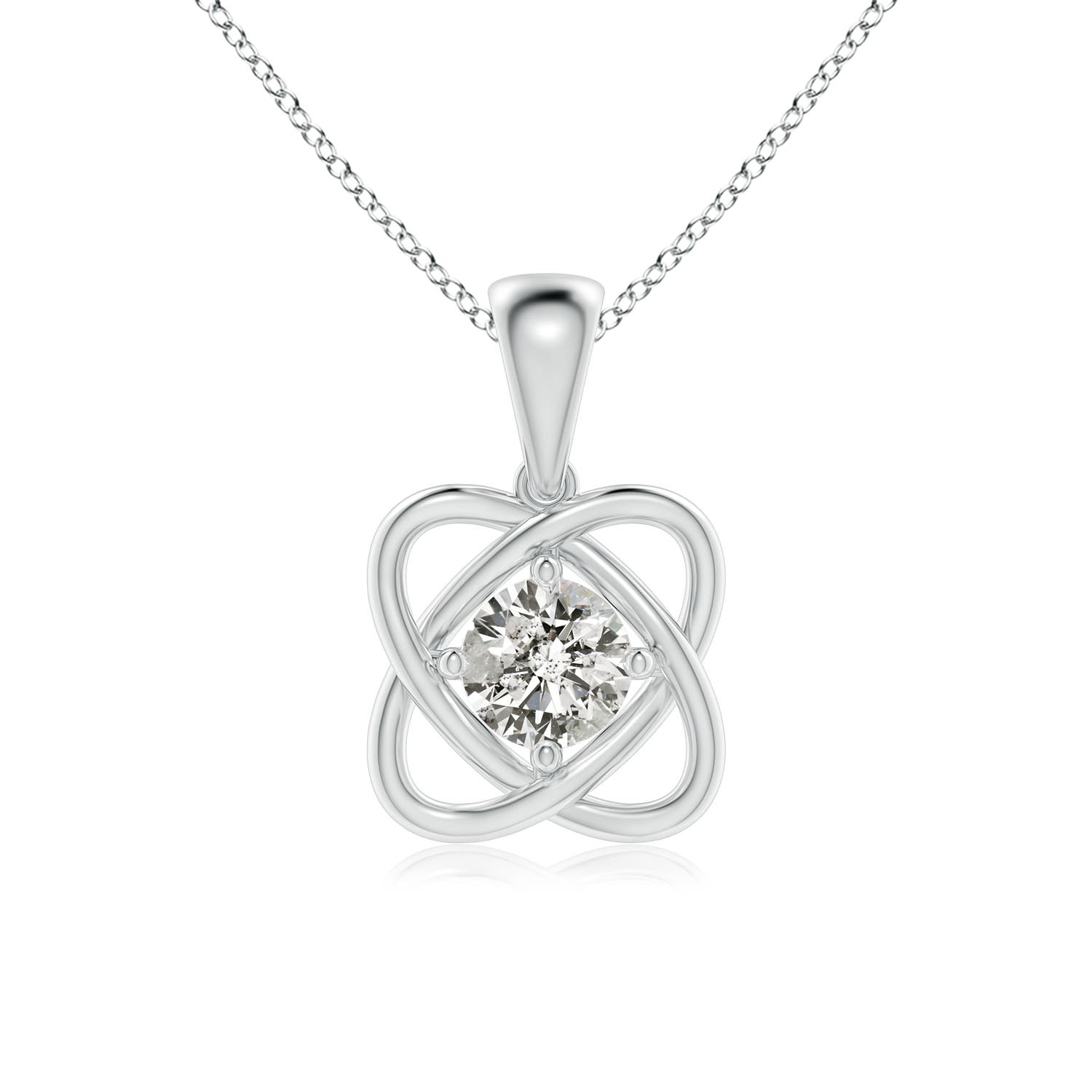 K, I3 / 0.75 CT / 14 KT White Gold