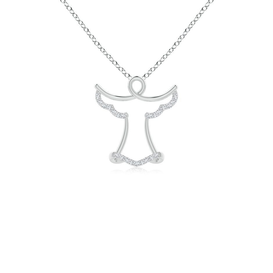 1.15mm GVS2 Prong-Set Diamond Angel Pendant in P950 Platinum 