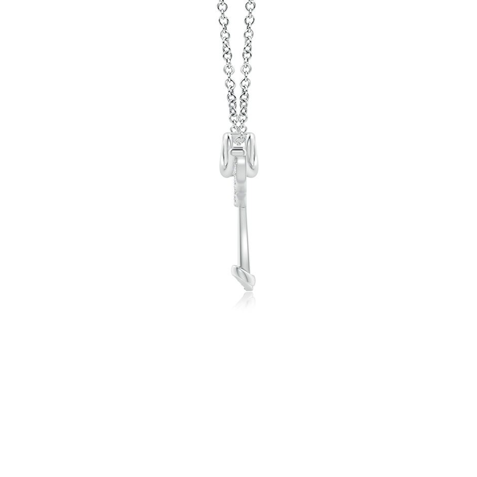 1.15mm GVS2 Prong-Set Diamond Angel Pendant in P950 Platinum side-1