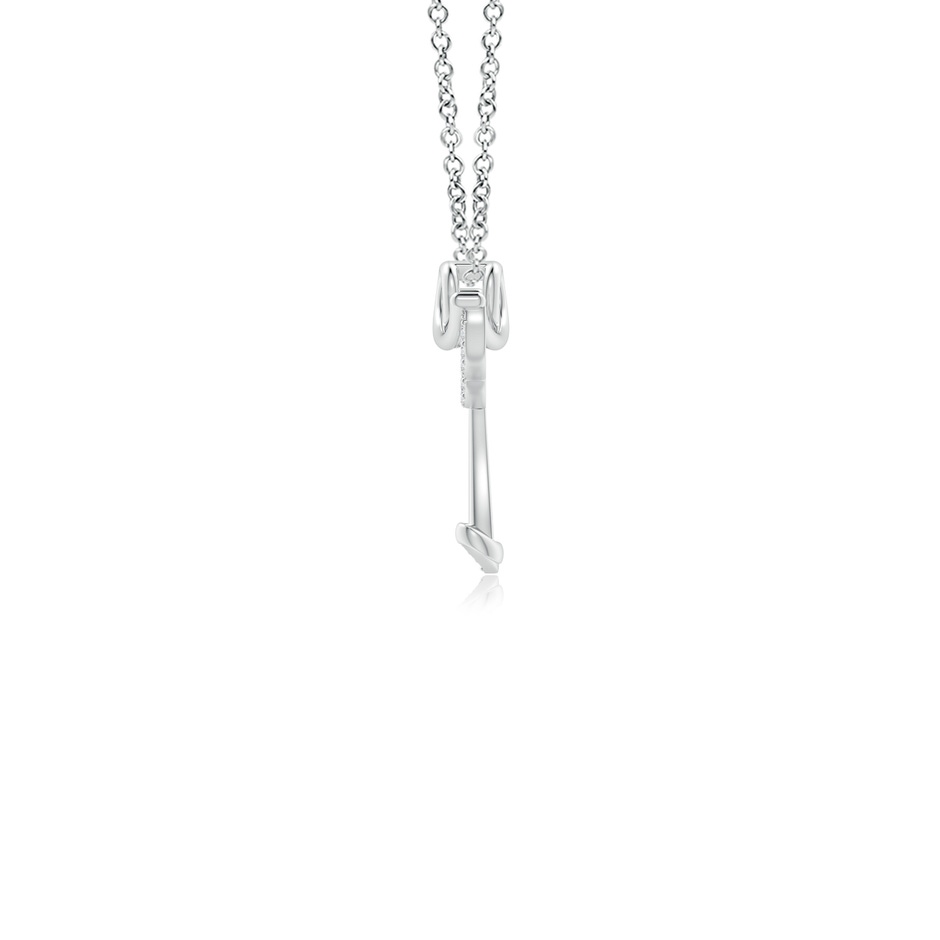 1.15mm HSI2 Prong-Set Diamond Angel Pendant in White Gold side-1