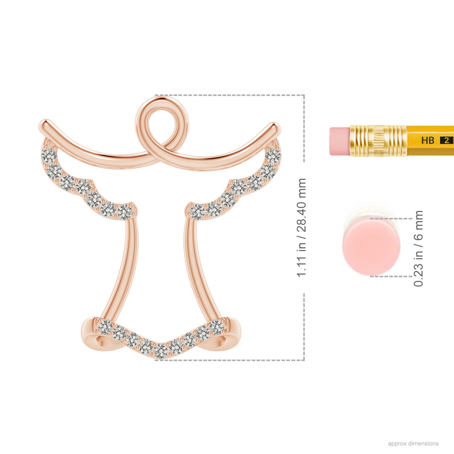 K, I3 / 0.37 CT / 14 KT Rose Gold