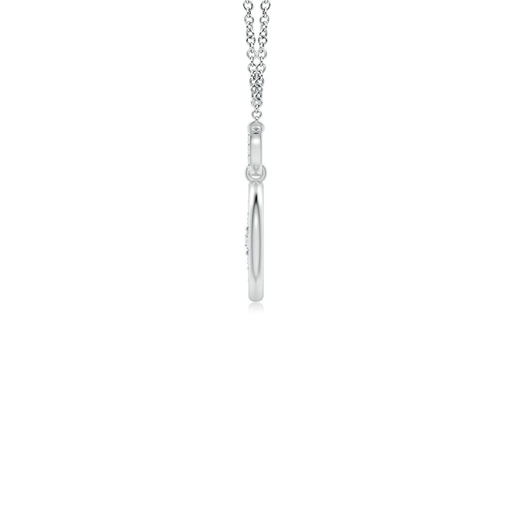 2.1mm GVS2 Diamond Compass Pendant in White Gold - side 199