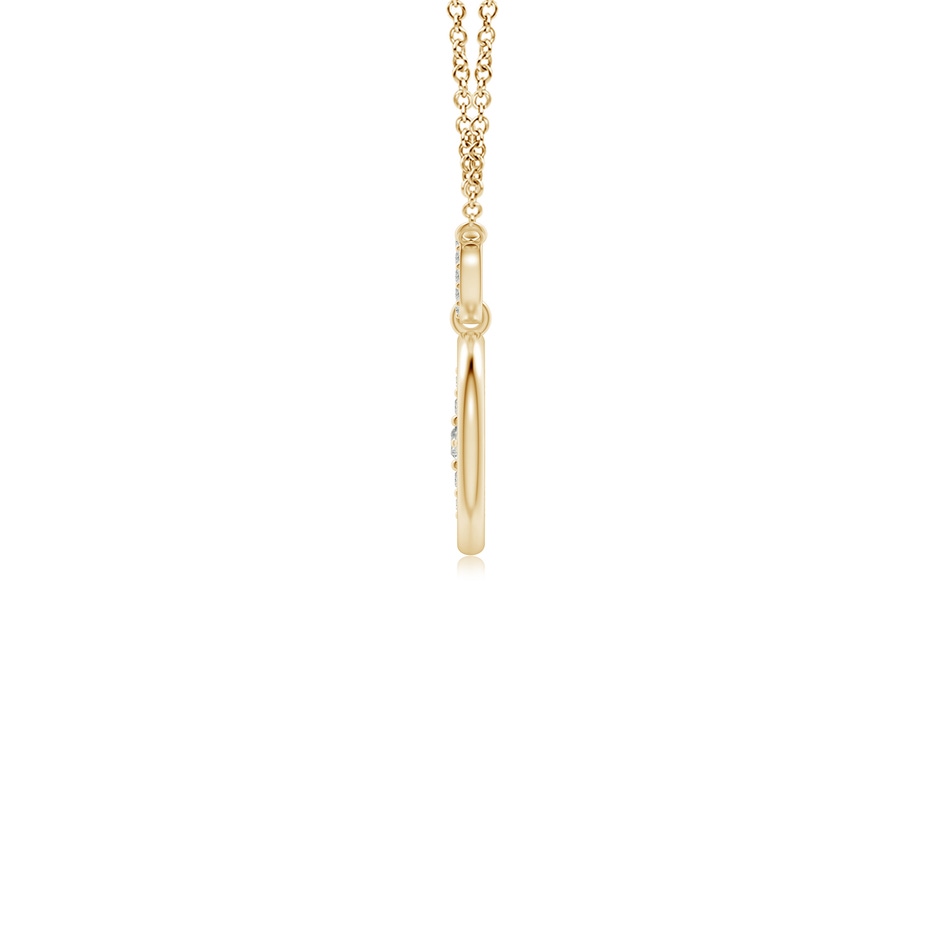2.1mm KI3 Diamond Compass Pendant in 9K Yellow Gold side 199