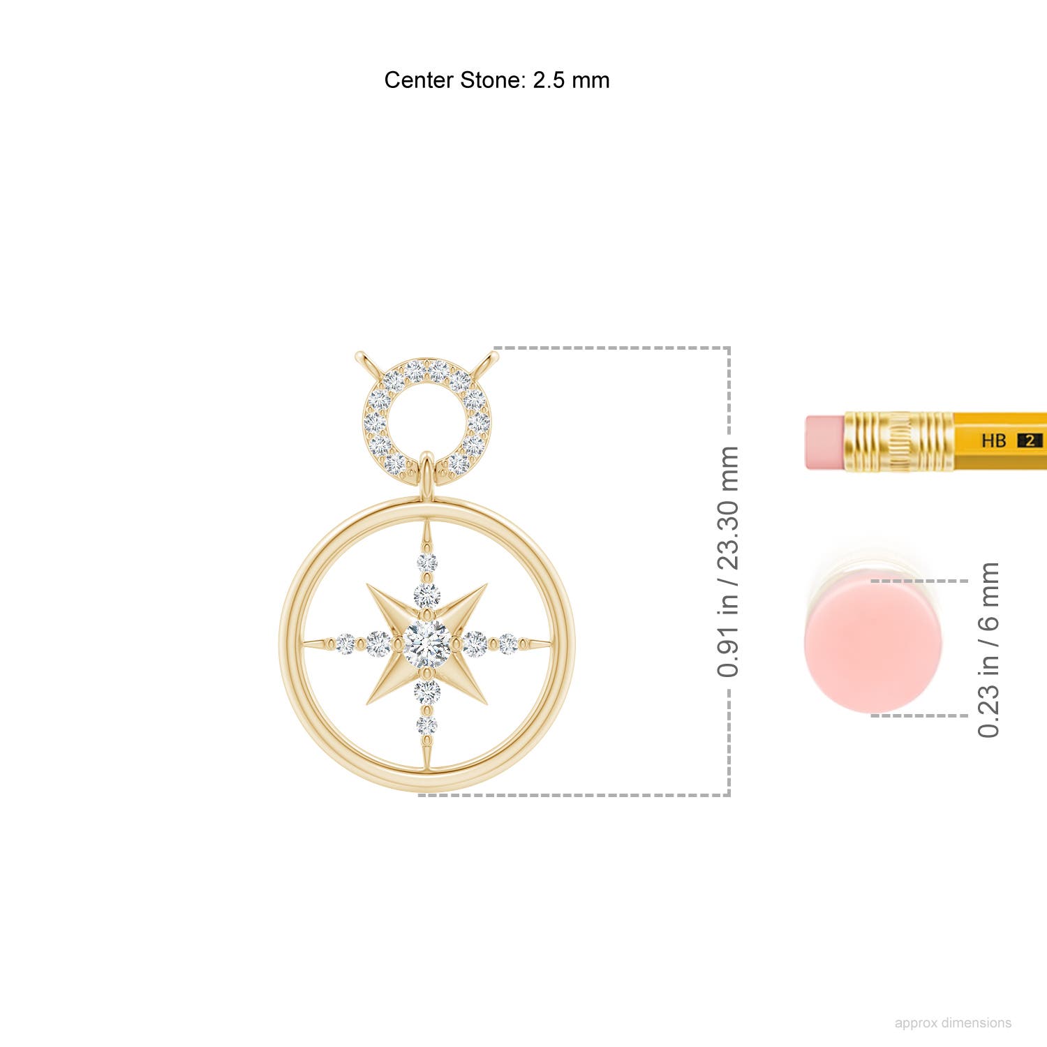 G, VS2 / 0.21 CT / 14 KT Yellow Gold