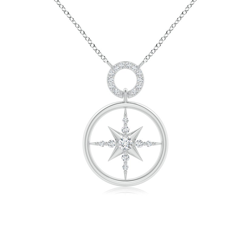 Diamond Compass Pendant