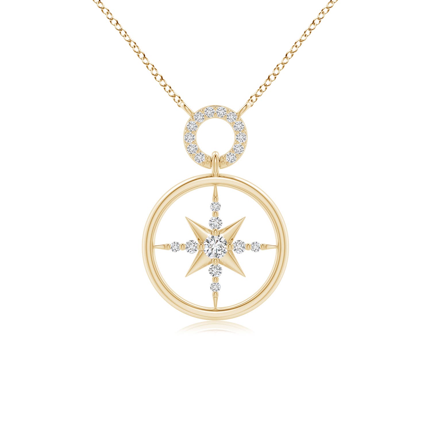Gold Celestial Compass Necklace - Lovisa