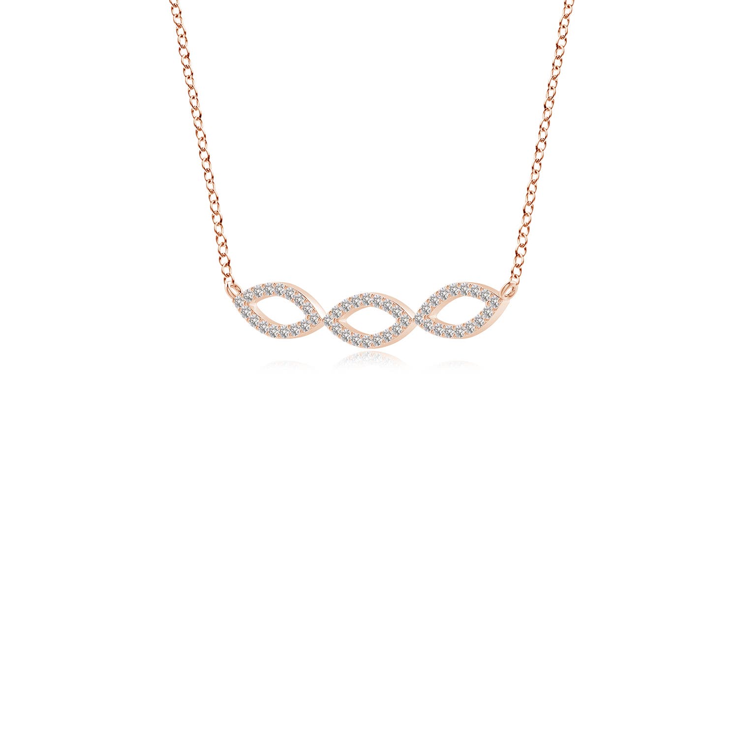 I-J, I1-I2 / 0.38 CT / 14 KT Rose Gold