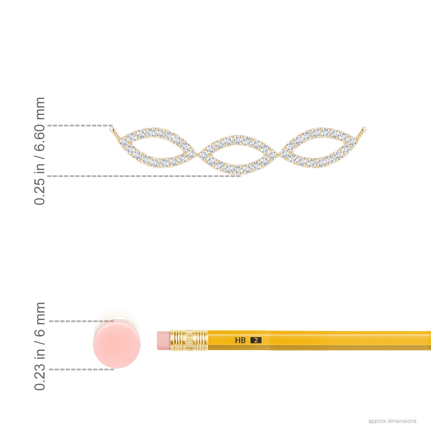 F-G, VS / 0.24 CT / 14 KT Yellow Gold