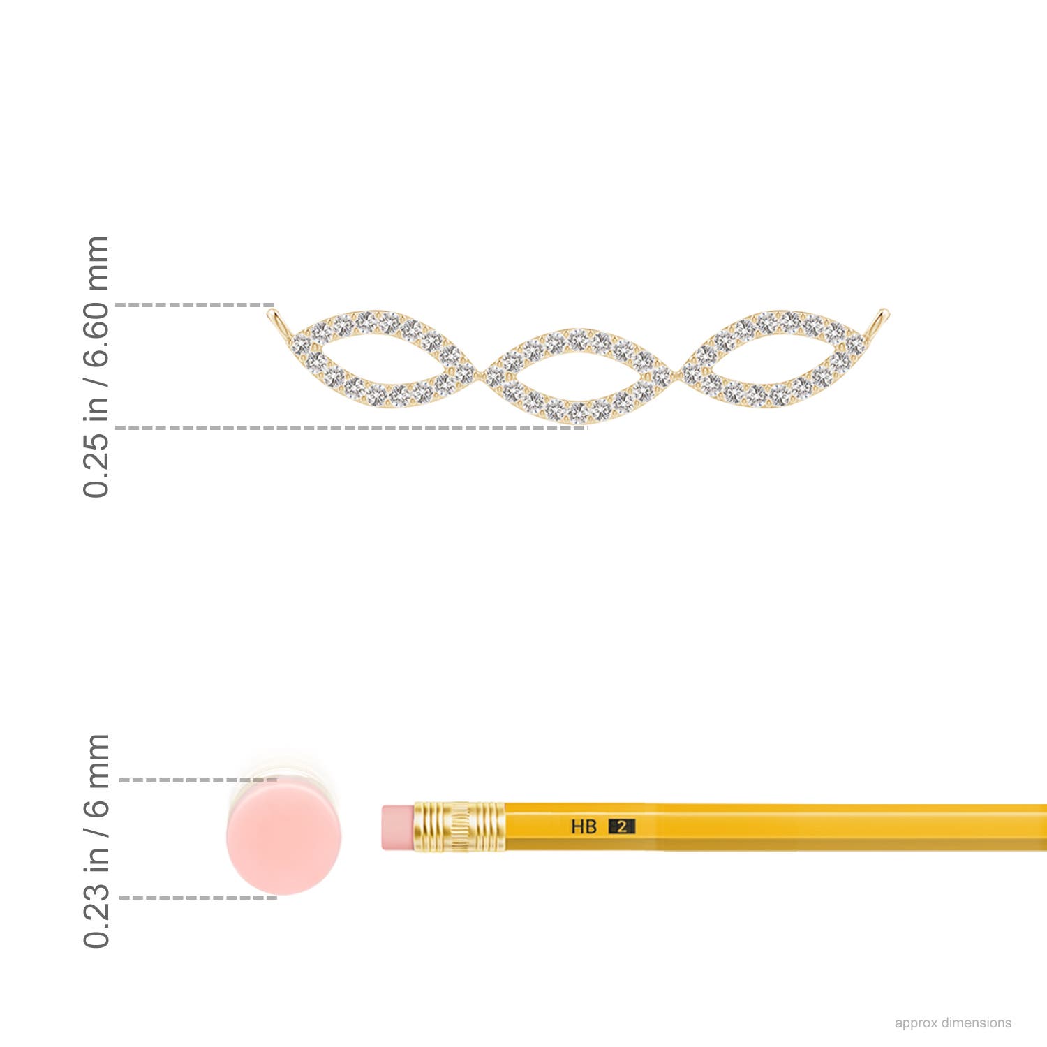 I-J, I1-I2 / 0.24 CT / 14 KT Yellow Gold