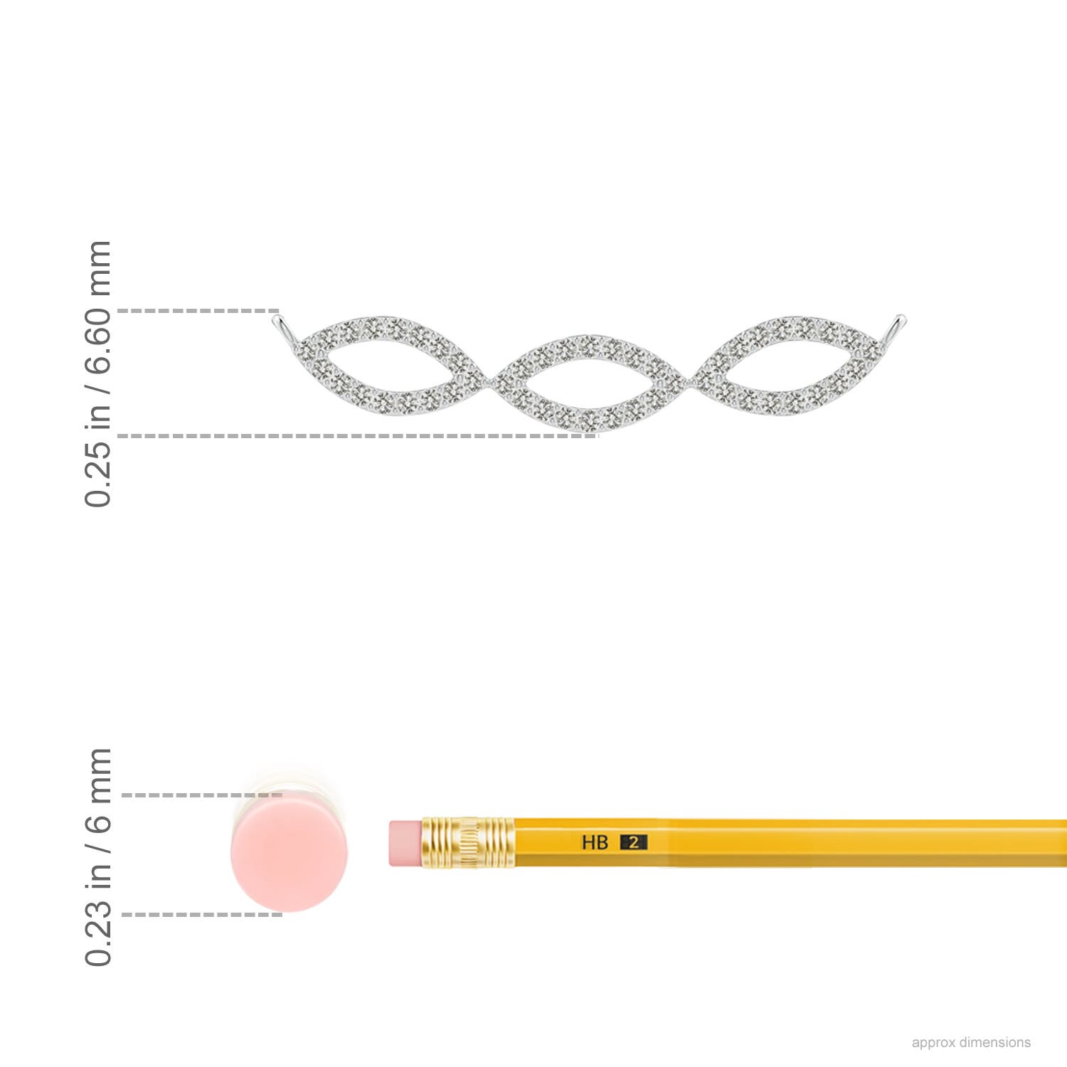 K, I3 / 0.24 CT / 14 KT White Gold