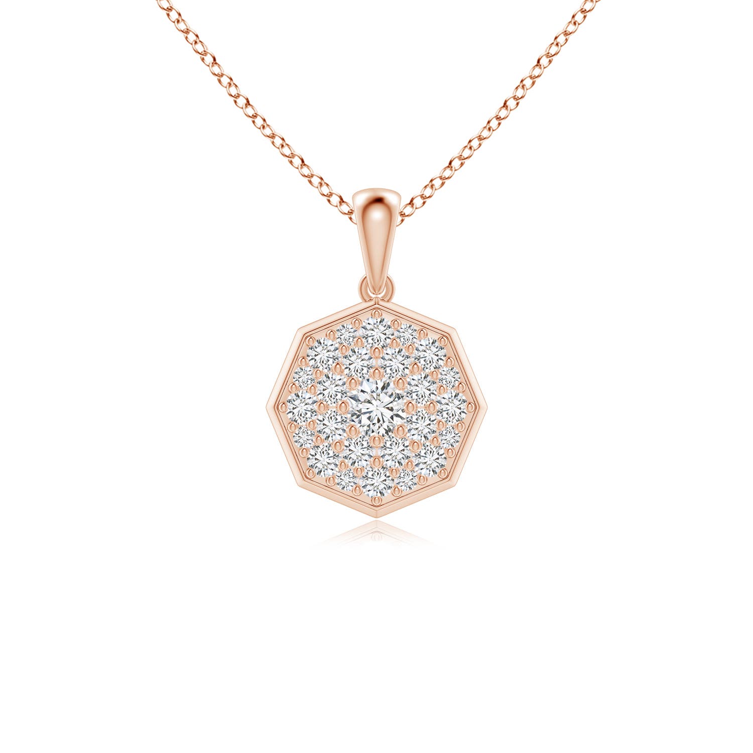 H, SI2 / 0.74 CT / 14 KT Rose Gold