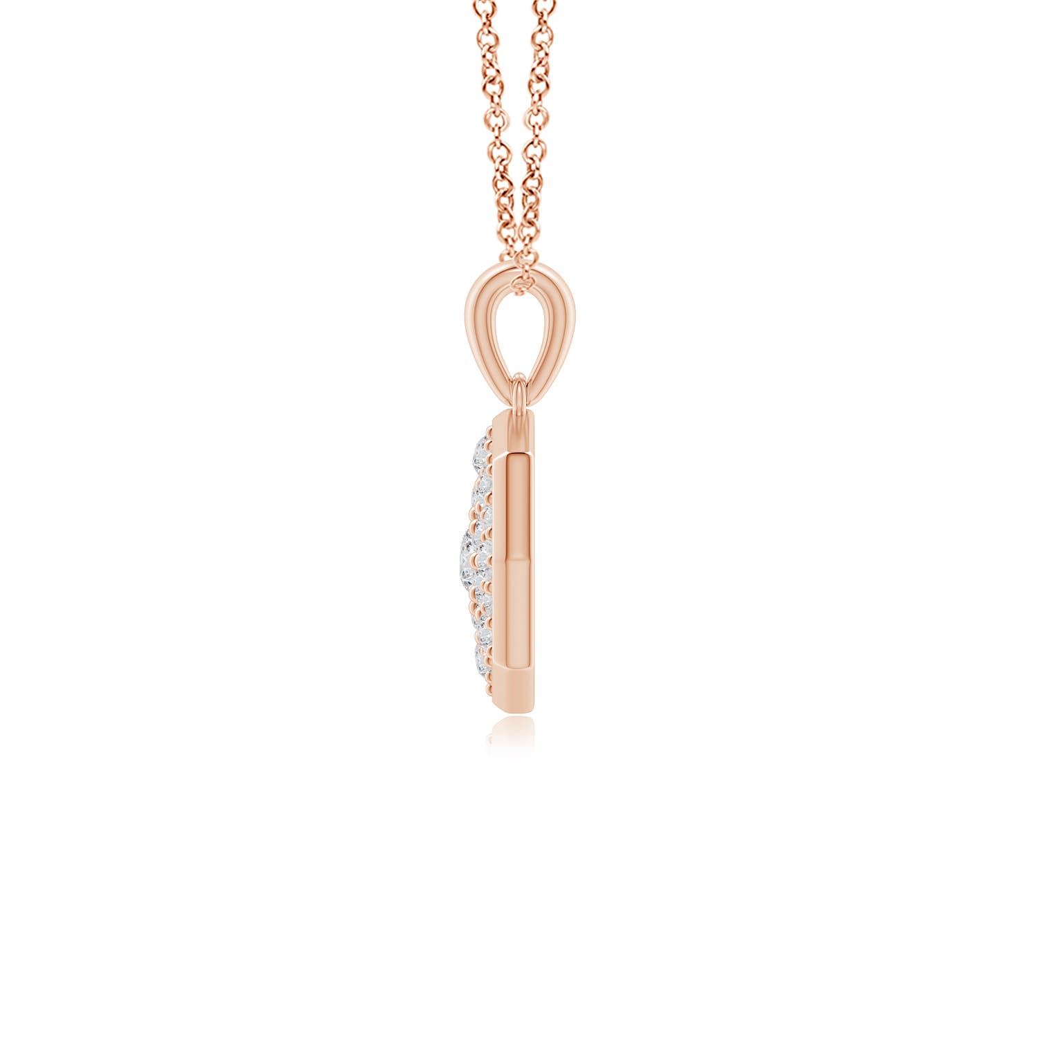 H, SI2 / 0.74 CT / 14 KT Rose Gold