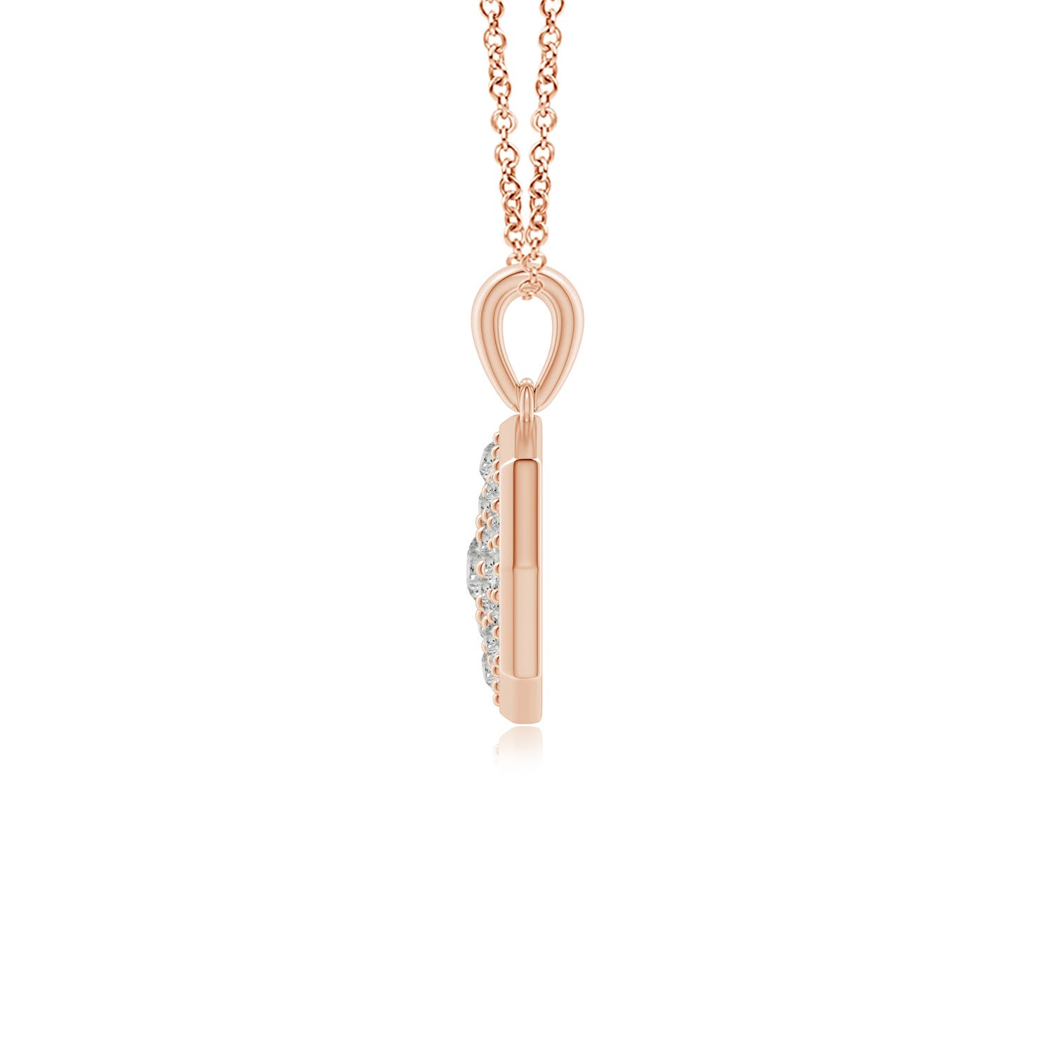 K, I3 / 0.74 CT / 14 KT Rose Gold