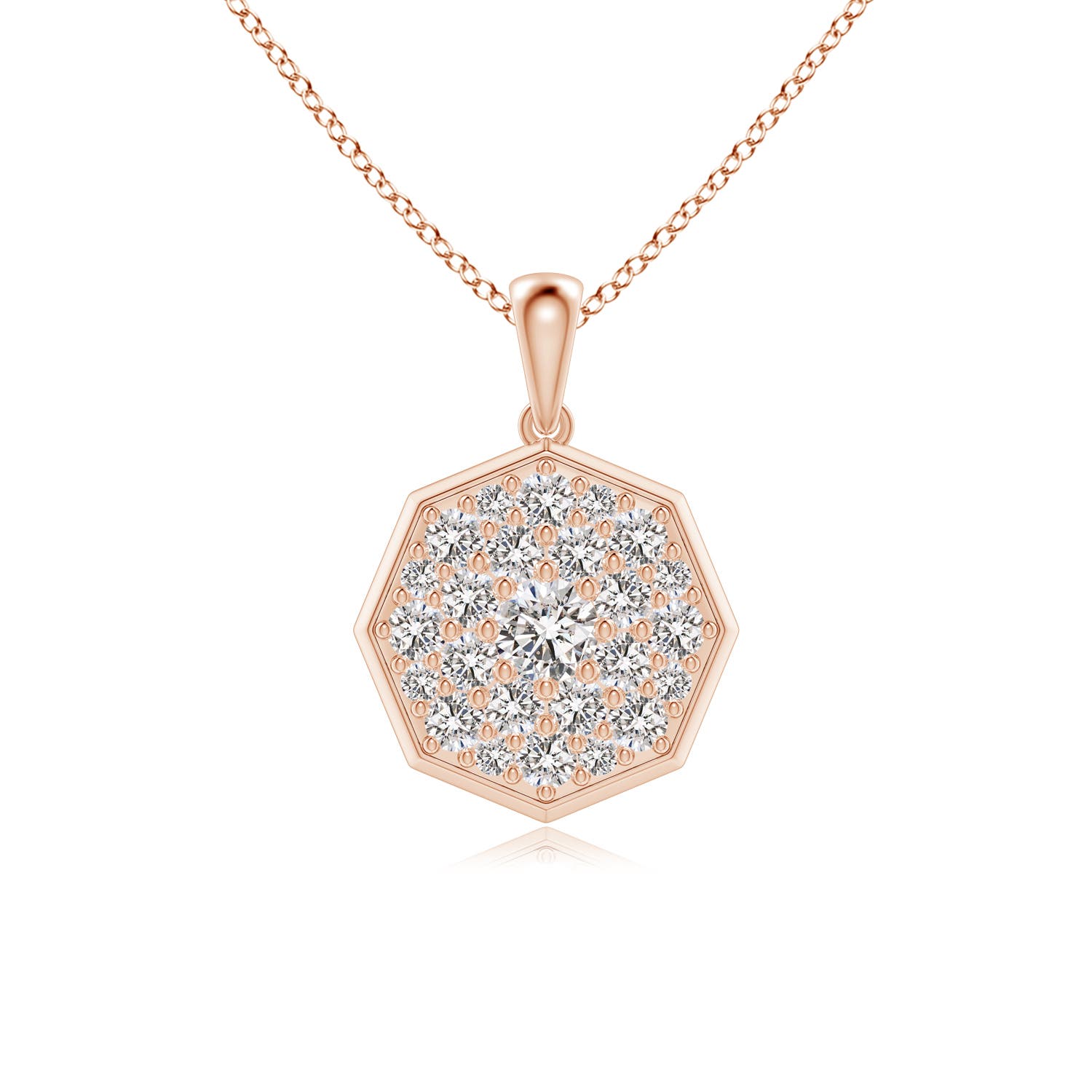 I-J, I1-I2 / 1 CT / 14 KT Rose Gold