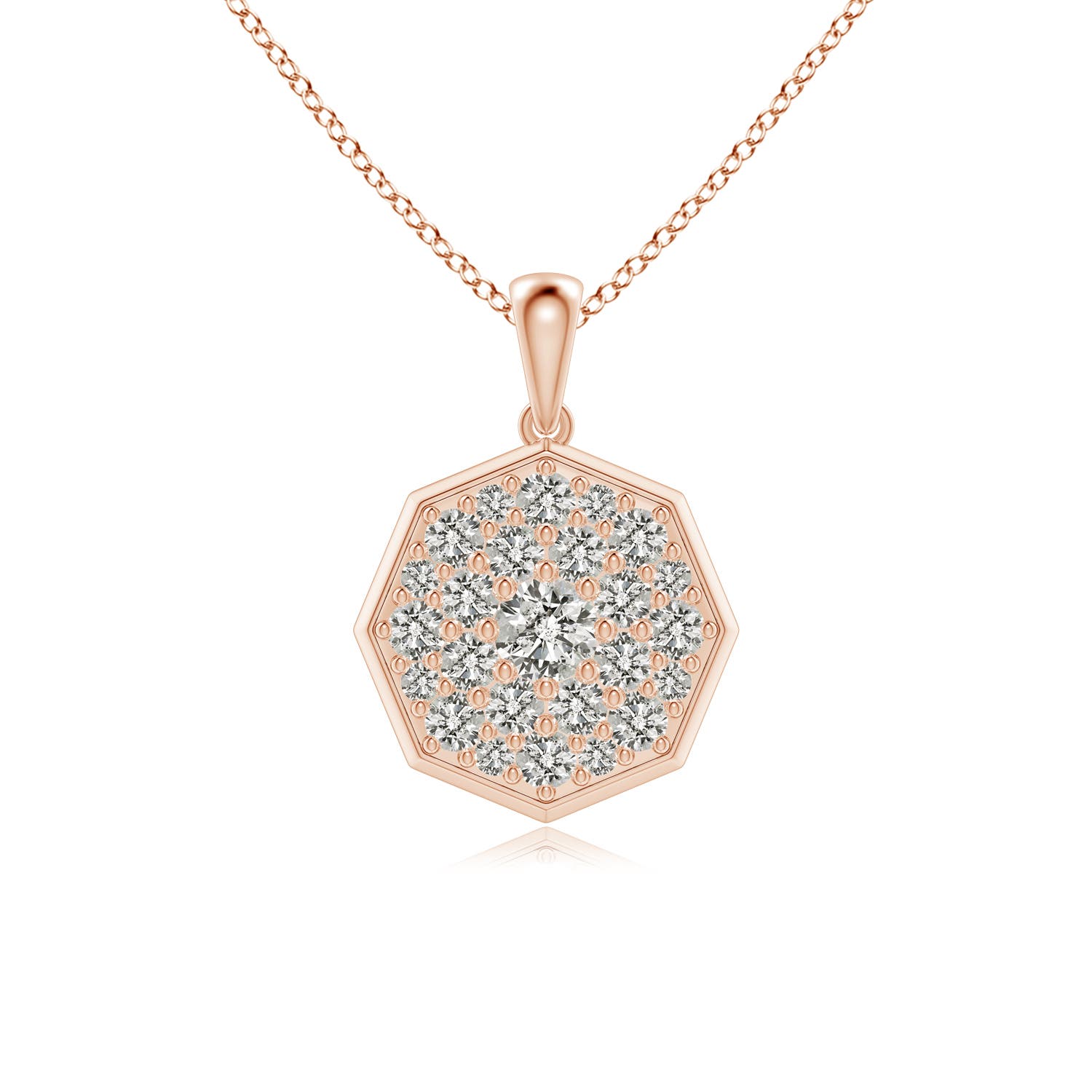 K, I3 / 1 CT / 14 KT Rose Gold