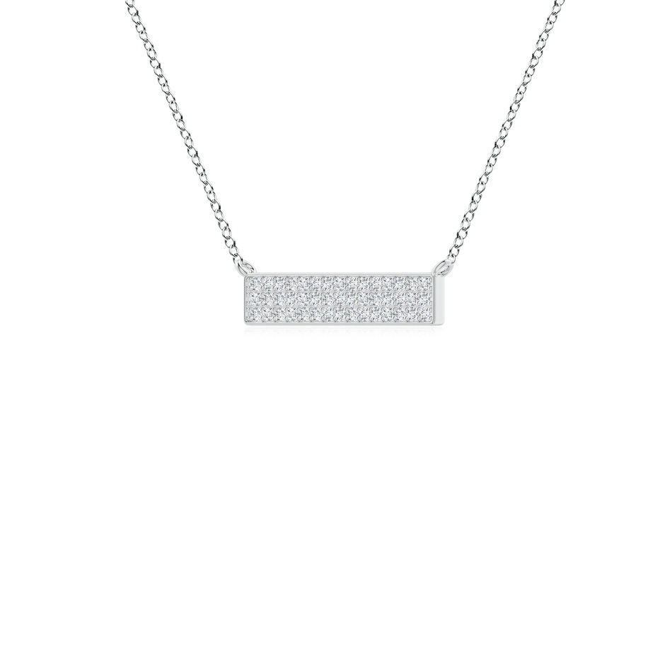 1.05mm GVS2 Pave-Set Diamond Horizontal Bar Pendant in White Gold side-1