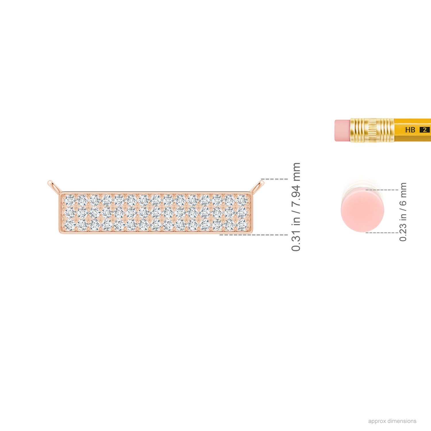 F-G, VS / 0.63 CT / 14 KT Rose Gold