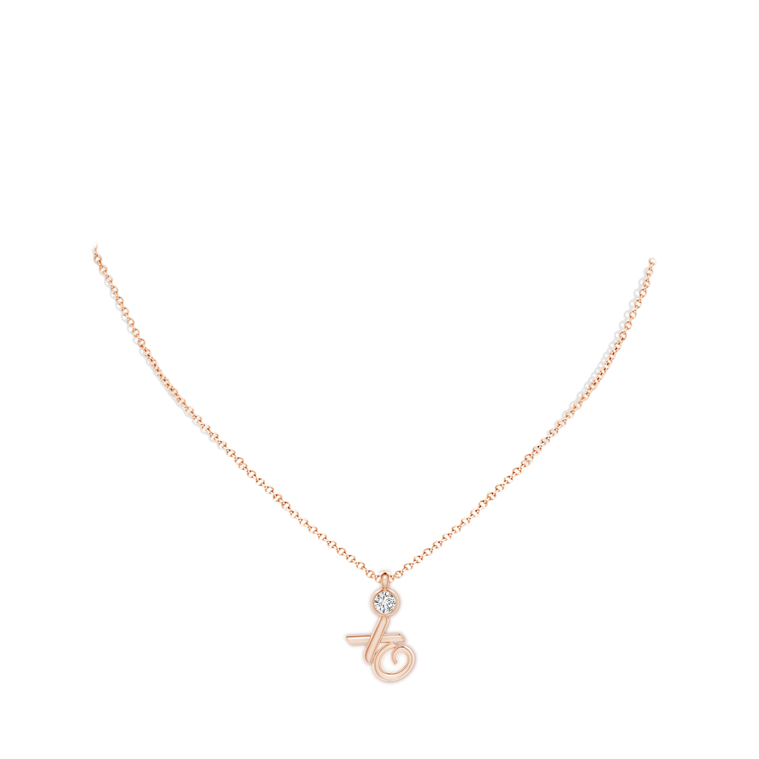 H, SI2 / 0.25 CT / 14 KT Rose Gold