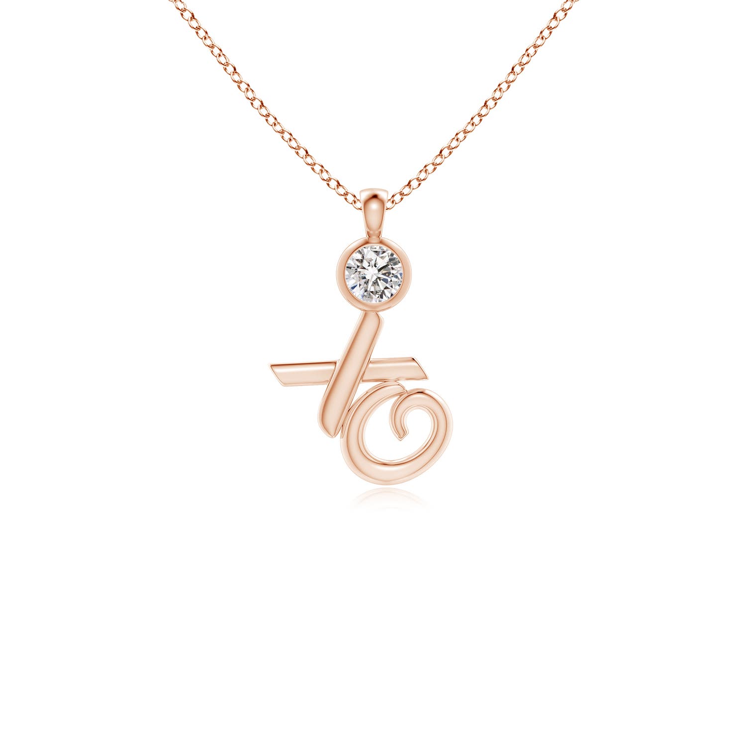 I-J, I1-I2 / 0.25 CT / 14 KT Rose Gold