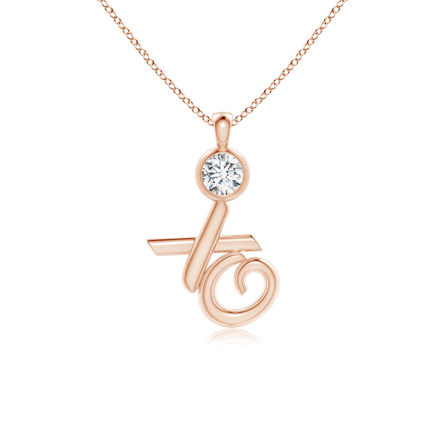 G, VS2 / 0.5 CT / 14 KT Rose Gold