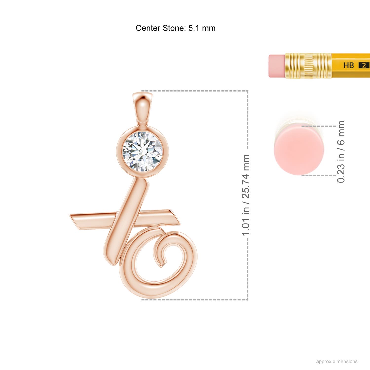 G, VS2 / 0.5 CT / 14 KT Rose Gold