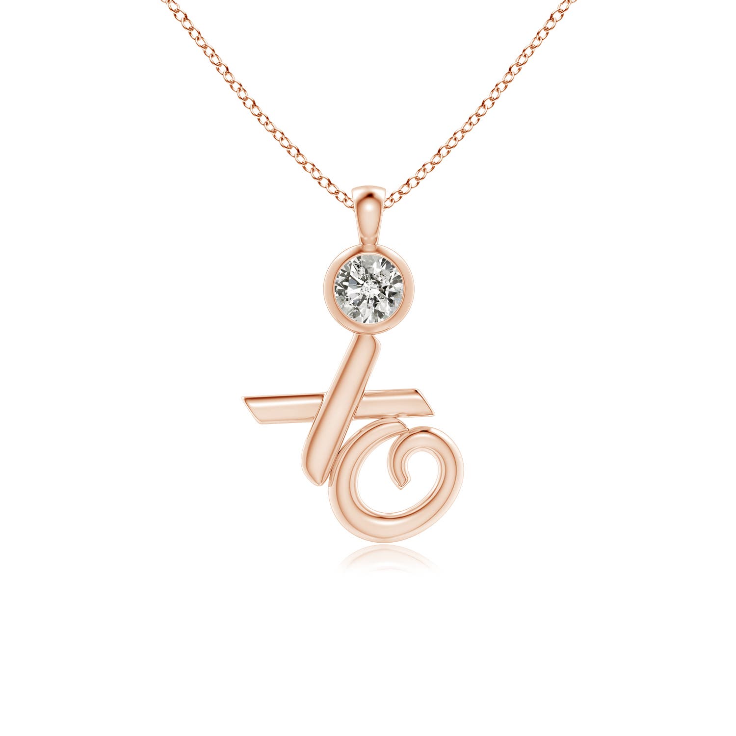 K, I3 / 0.5 CT / 14 KT Rose Gold