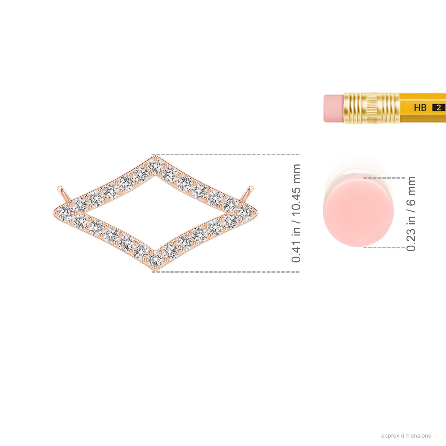 I-J, I1-I2 / 0.24 CT / 14 KT Rose Gold