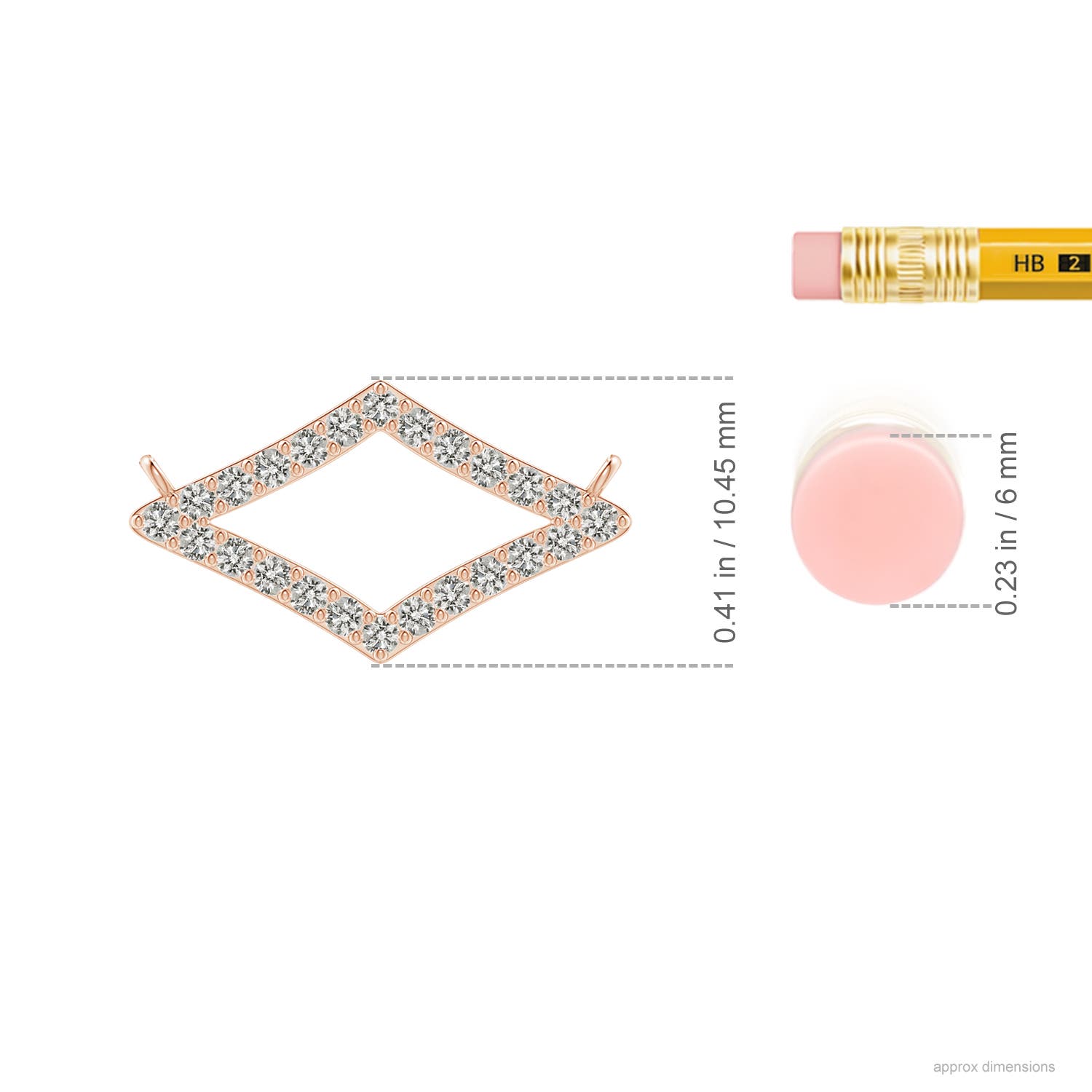 K, I3 / 0.24 CT / 14 KT Rose Gold