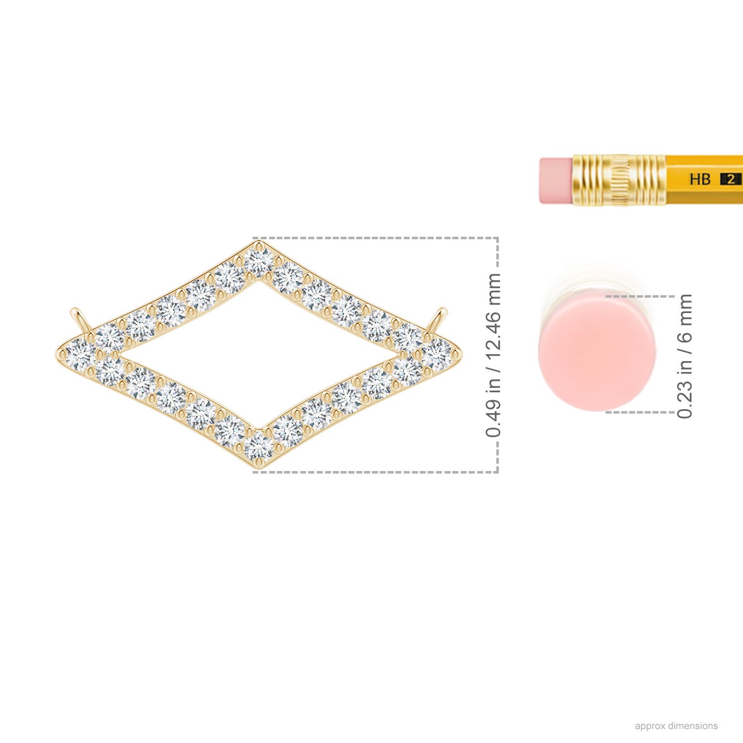 G, VS2 / 0.38 CT / 14 KT Yellow Gold