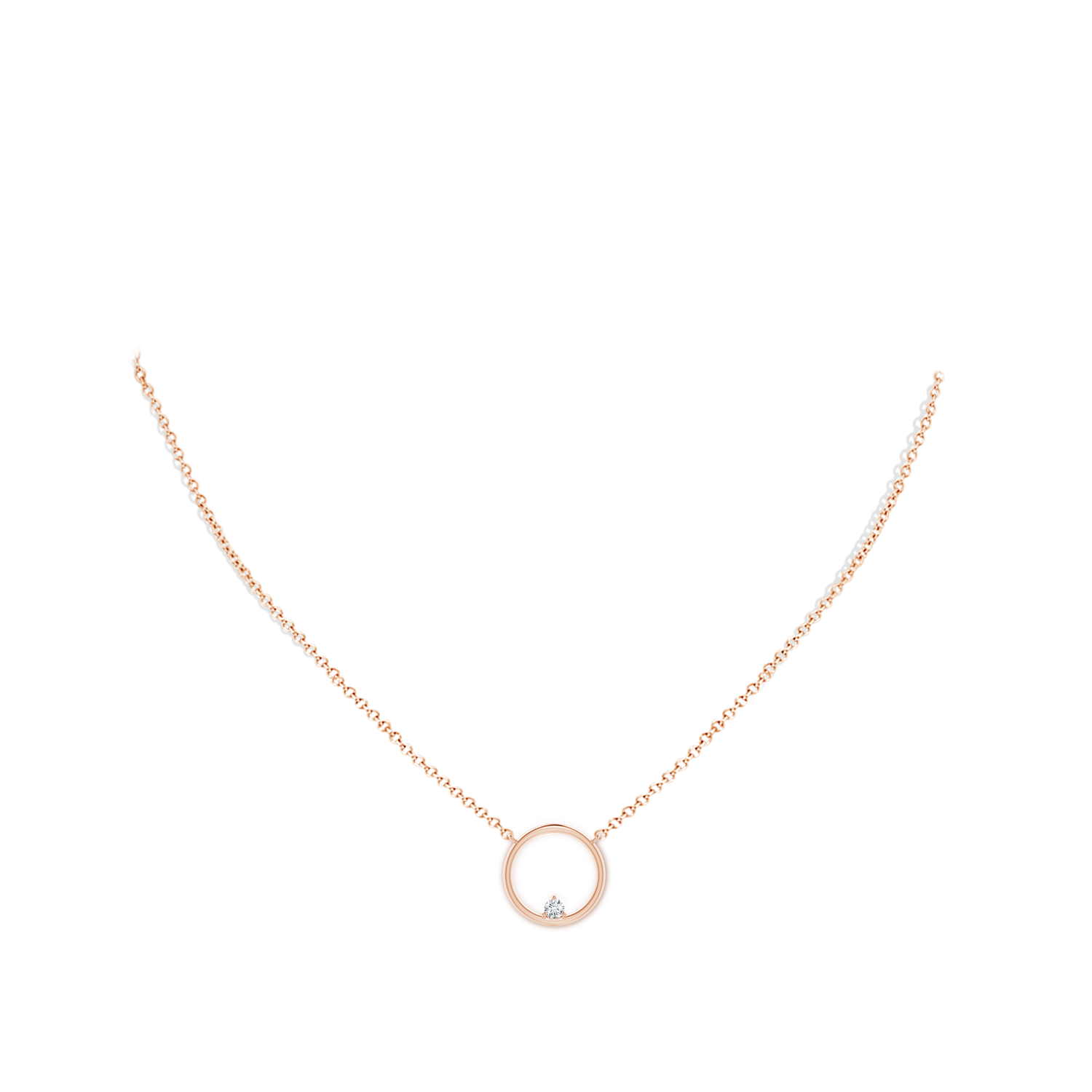 G, VS2 / 0.07 CT / 14 KT Rose Gold