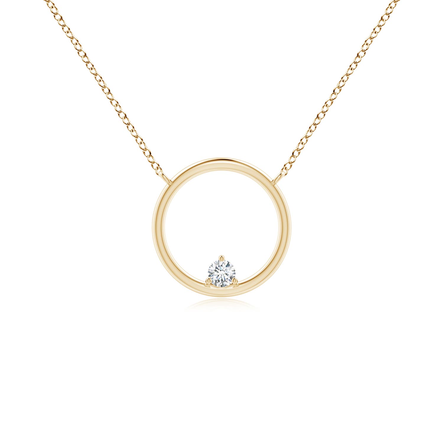 F-G, VS / 0.07 CT / 14 KT Yellow Gold