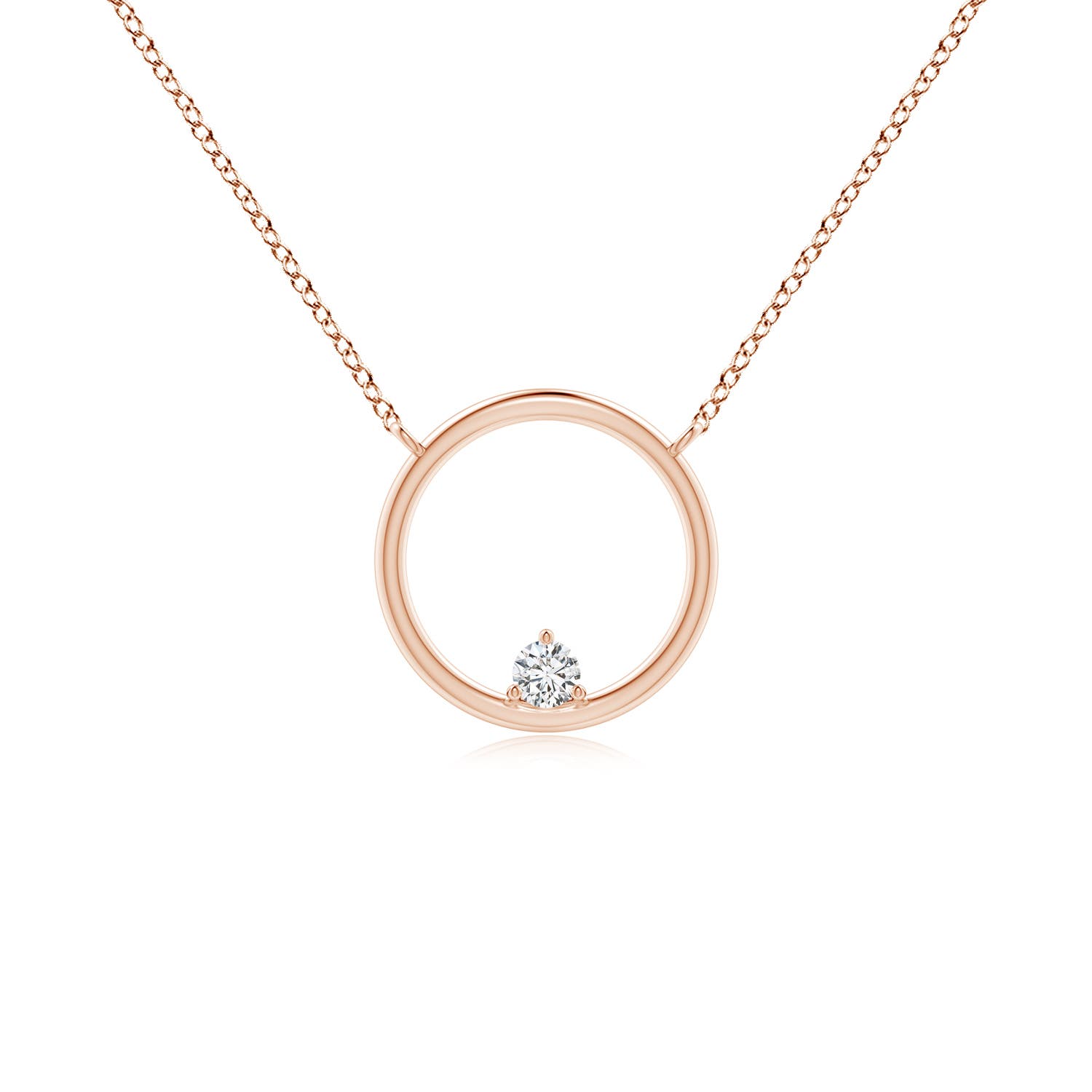 H, SI2 / 0.07 CT / 14 KT Rose Gold