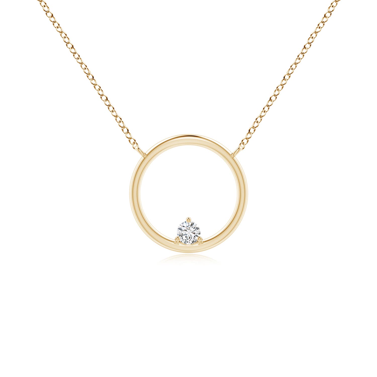 H, SI2 / 0.07 CT / 14 KT Yellow Gold