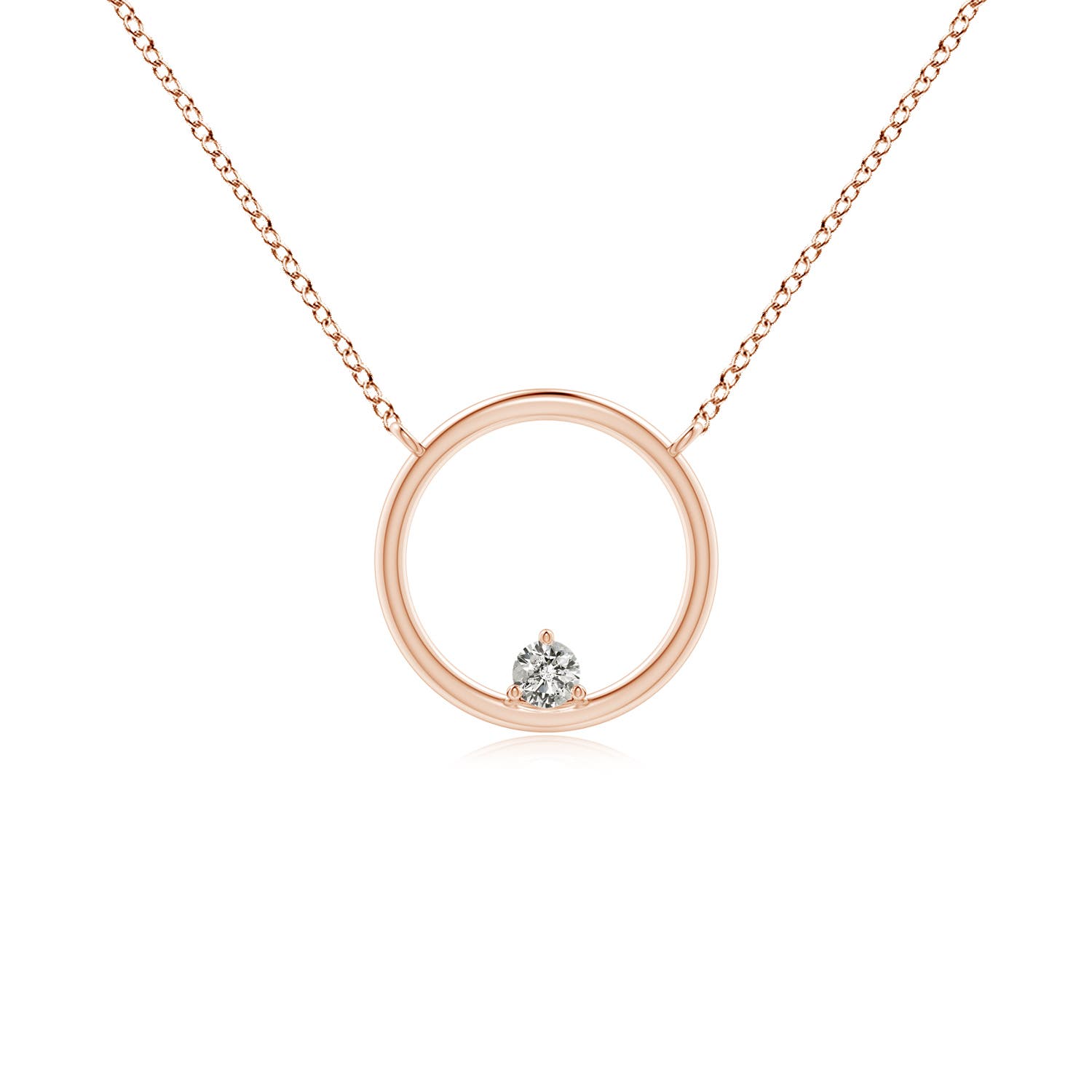 K, I3 / 0.07 CT / 14 KT Rose Gold