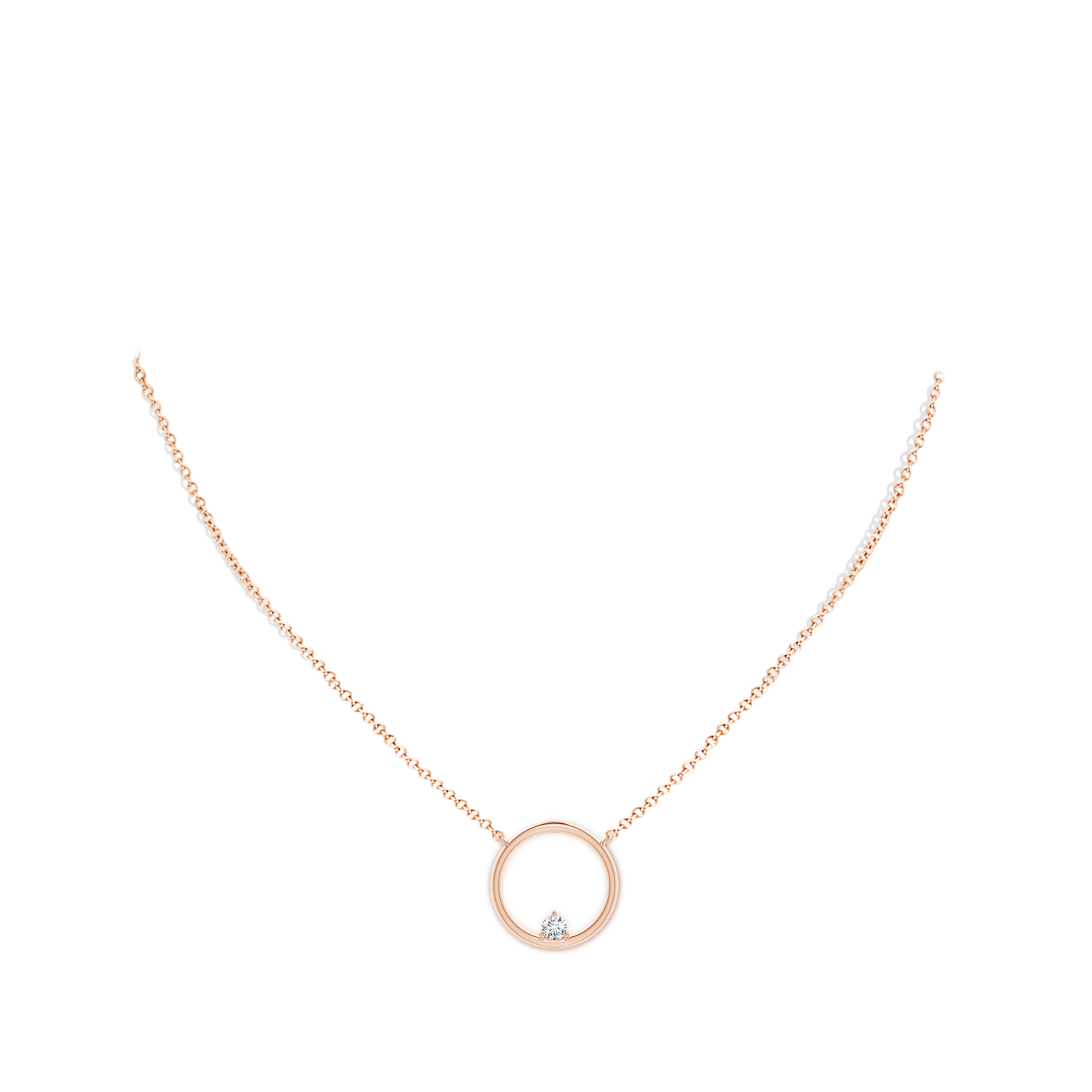 G, VS2 / 0.16 CT / 14 KT Rose Gold