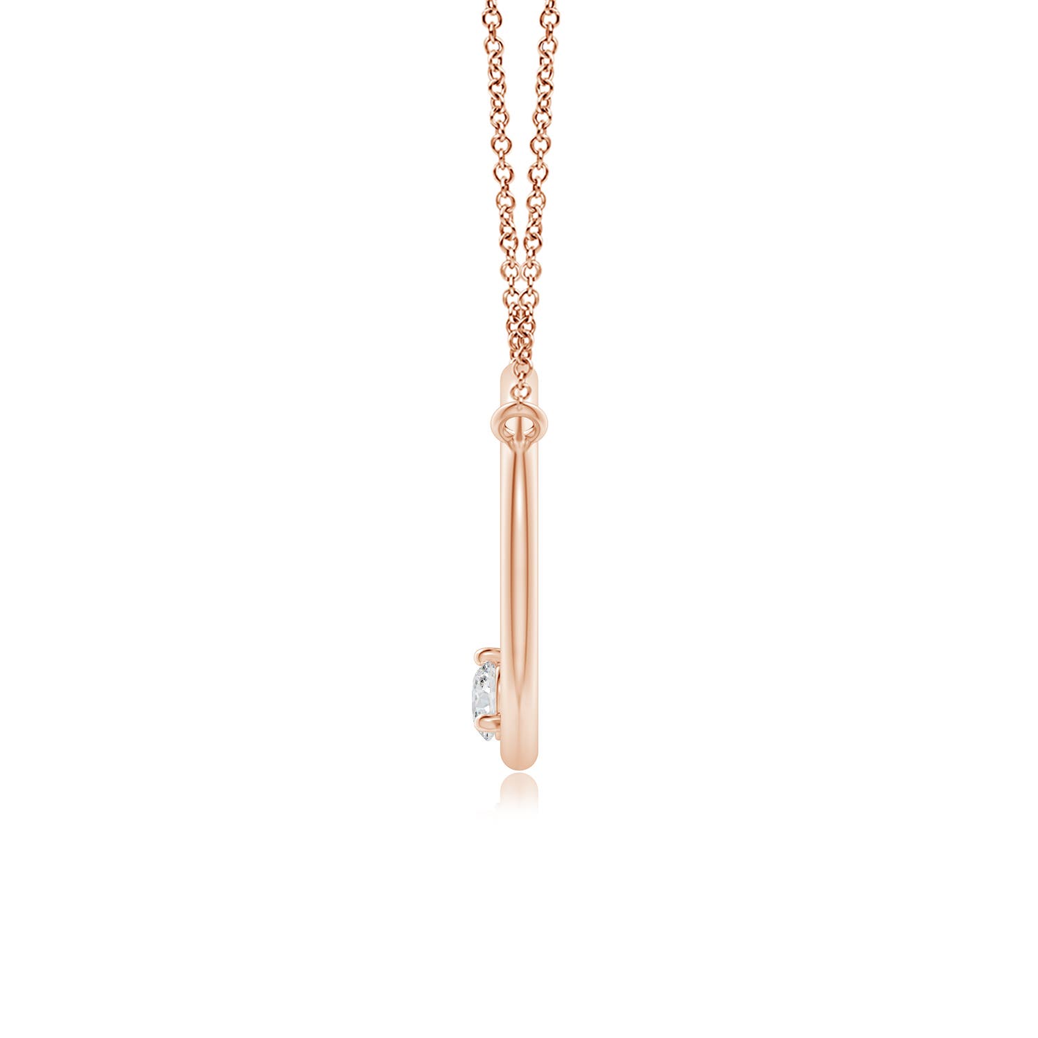 H, SI2 / 0.16 CT / 14 KT Rose Gold