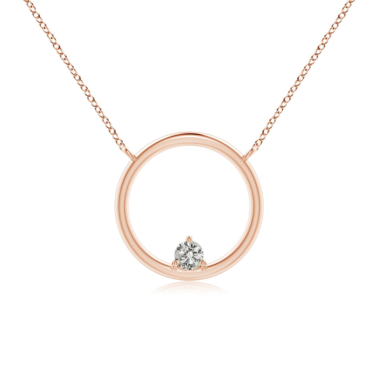 K, I3 / 0.16 CT / 14 KT Rose Gold