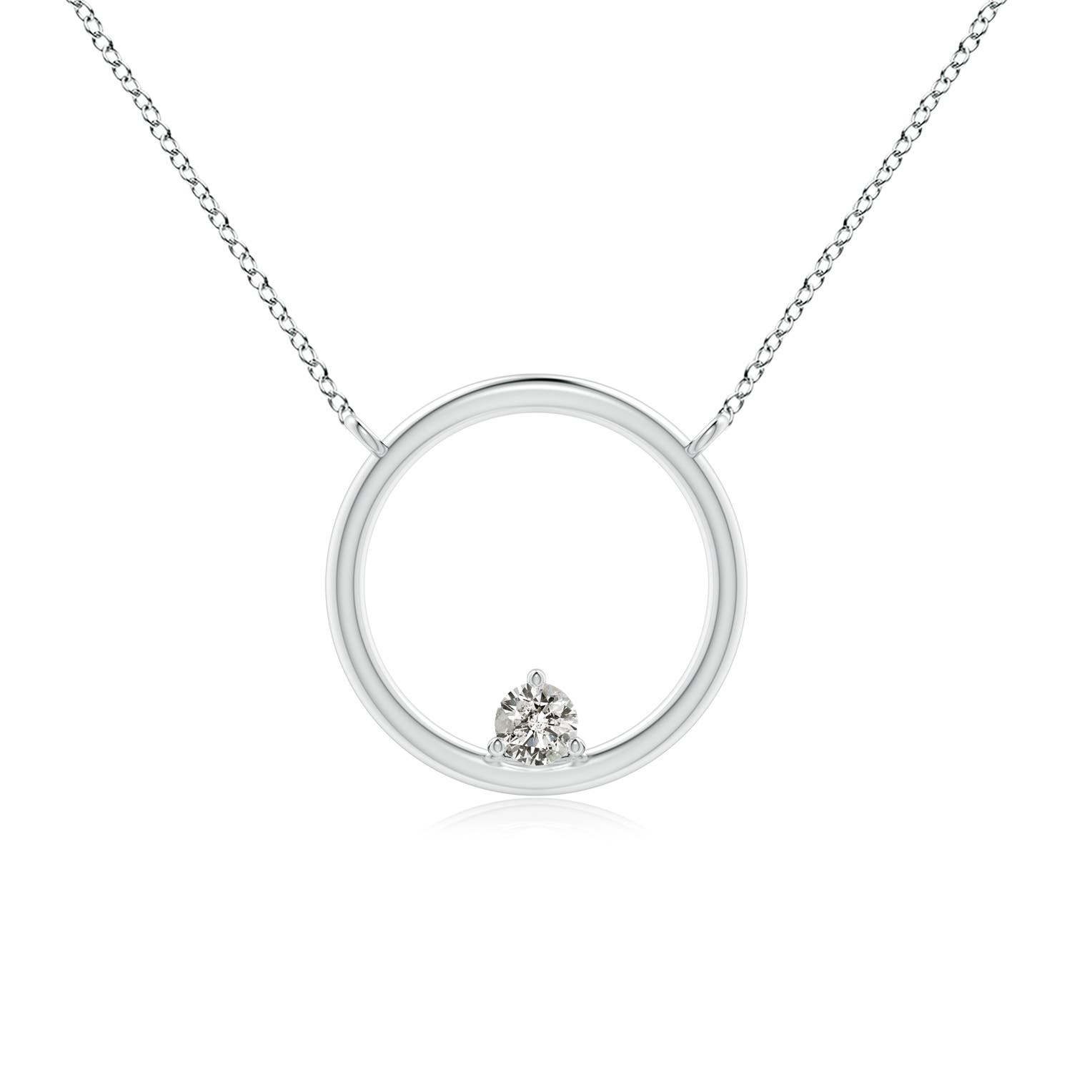 K, I3 / 0.16 CT / 14 KT White Gold