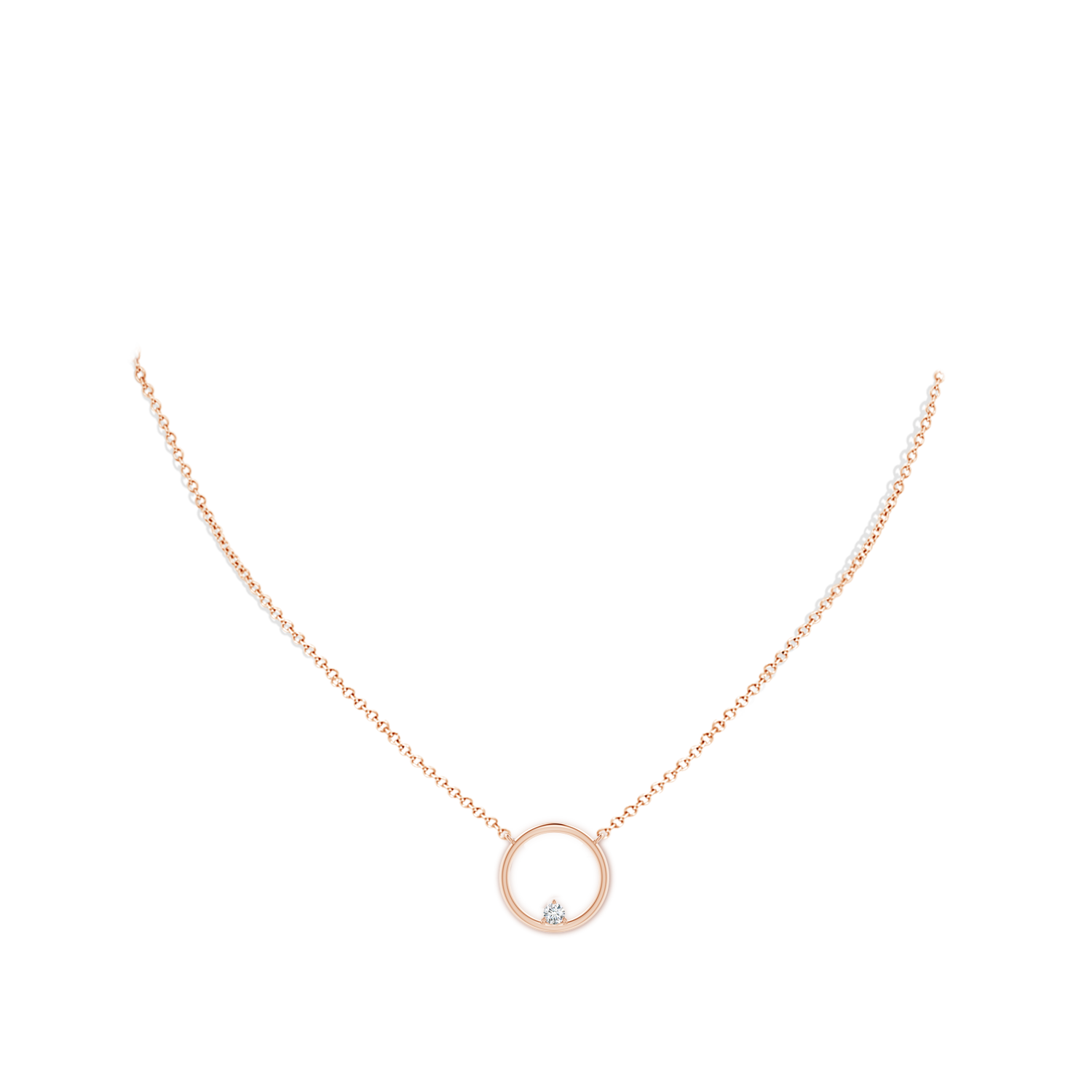 G, VS2 / 0.11 CT / 14 KT Rose Gold