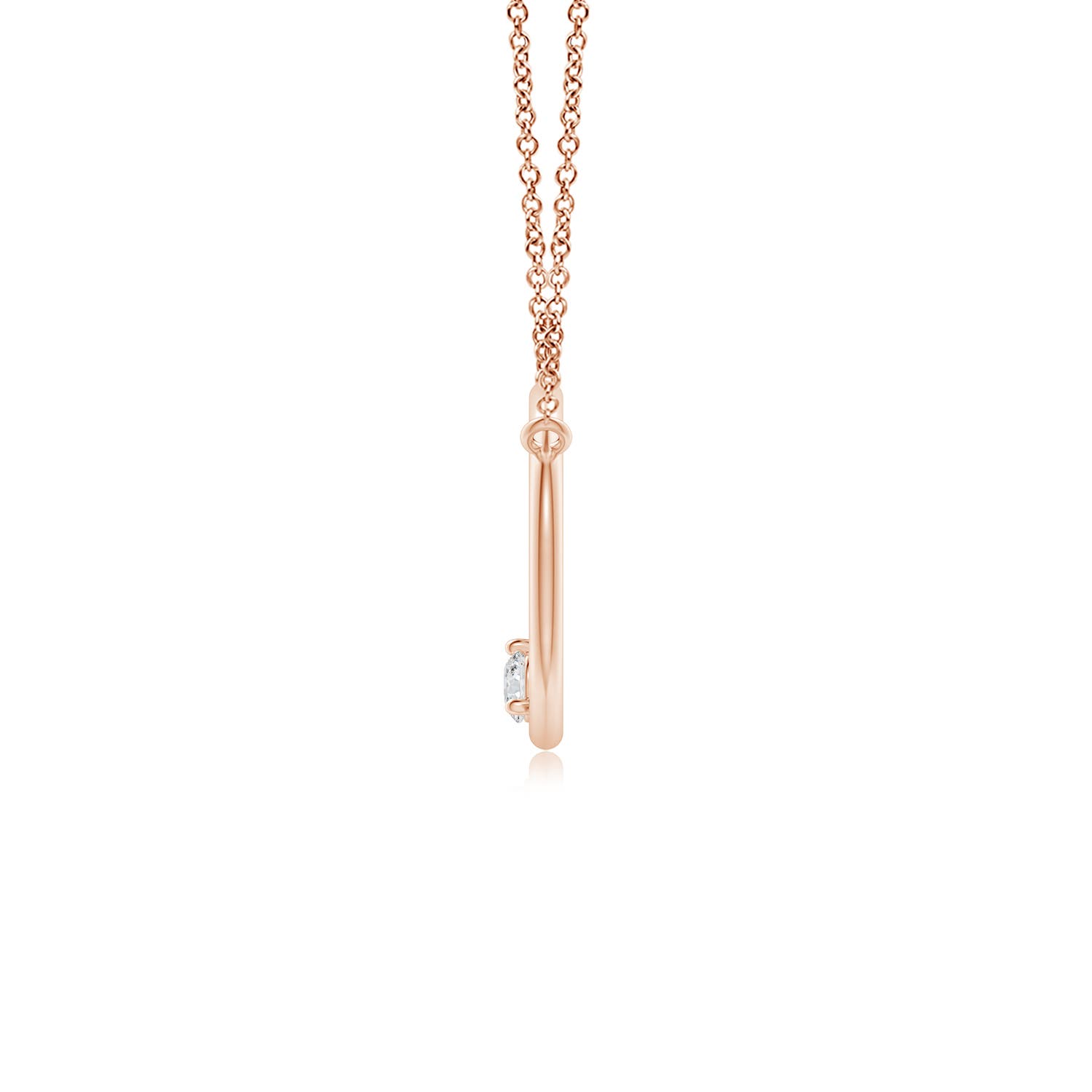 H, SI2 / 0.11 CT / 14 KT Rose Gold