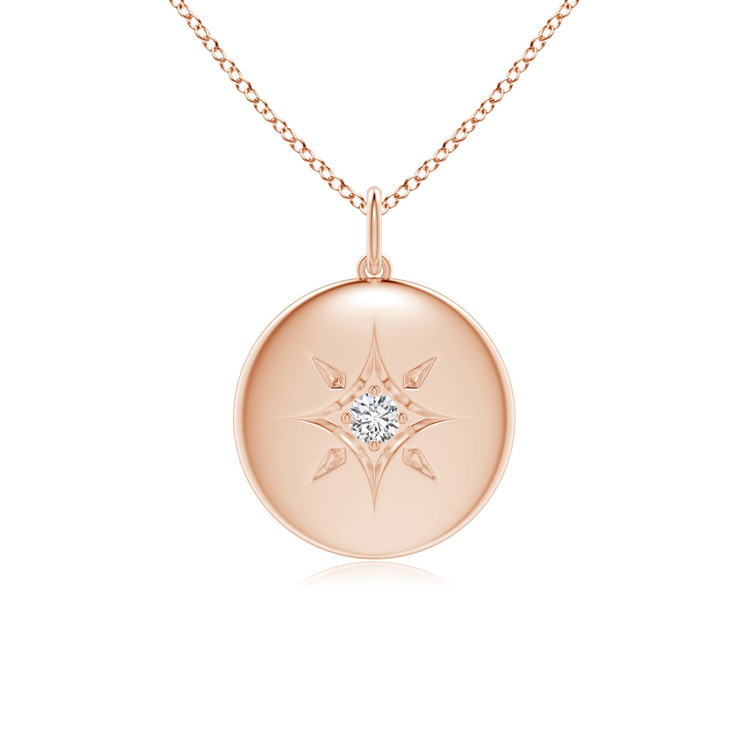 H, SI2 / 0.07 CT / 14 KT Rose Gold