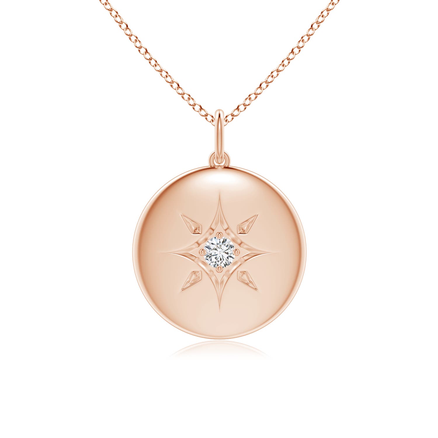 H, SI2 / 0.11 CT / 14 KT Rose Gold