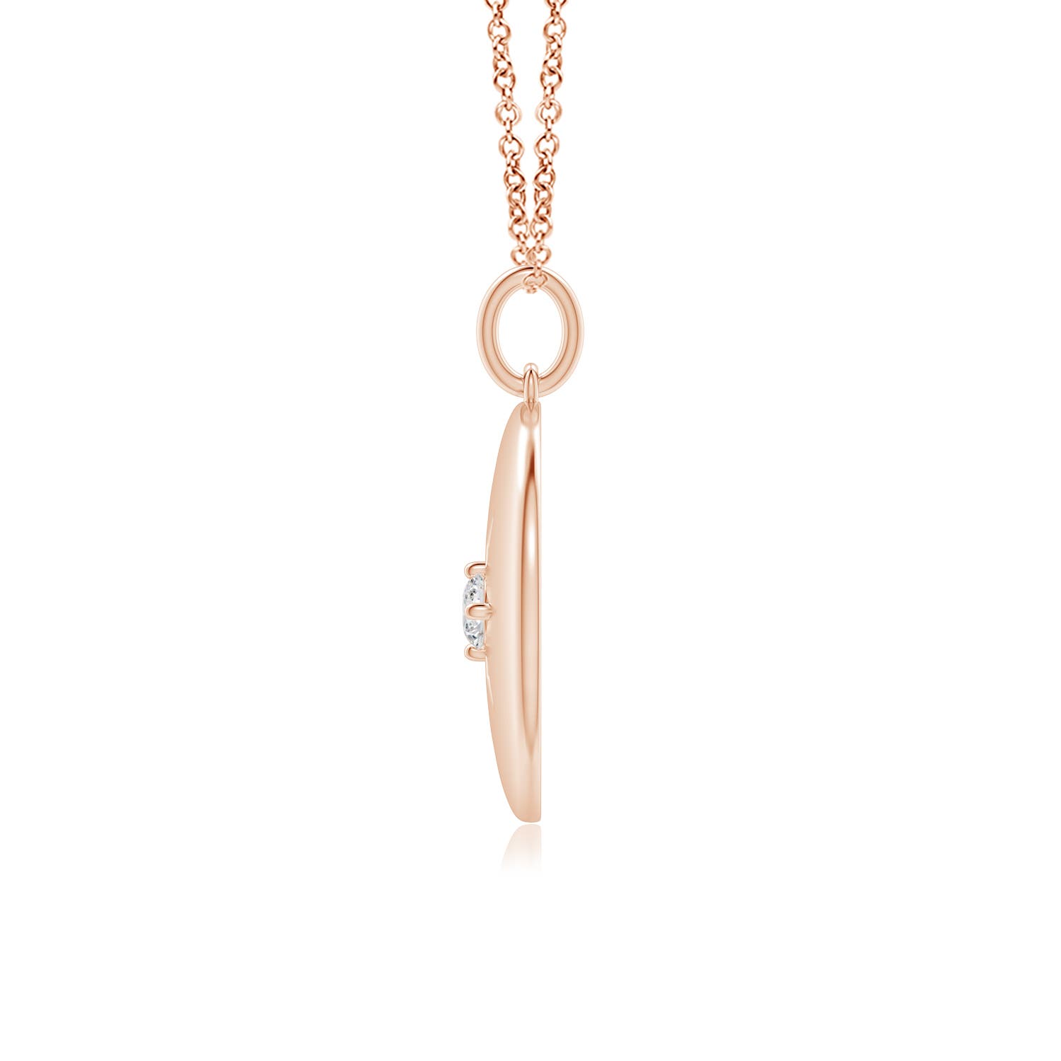 H, SI2 / 0.11 CT / 14 KT Rose Gold