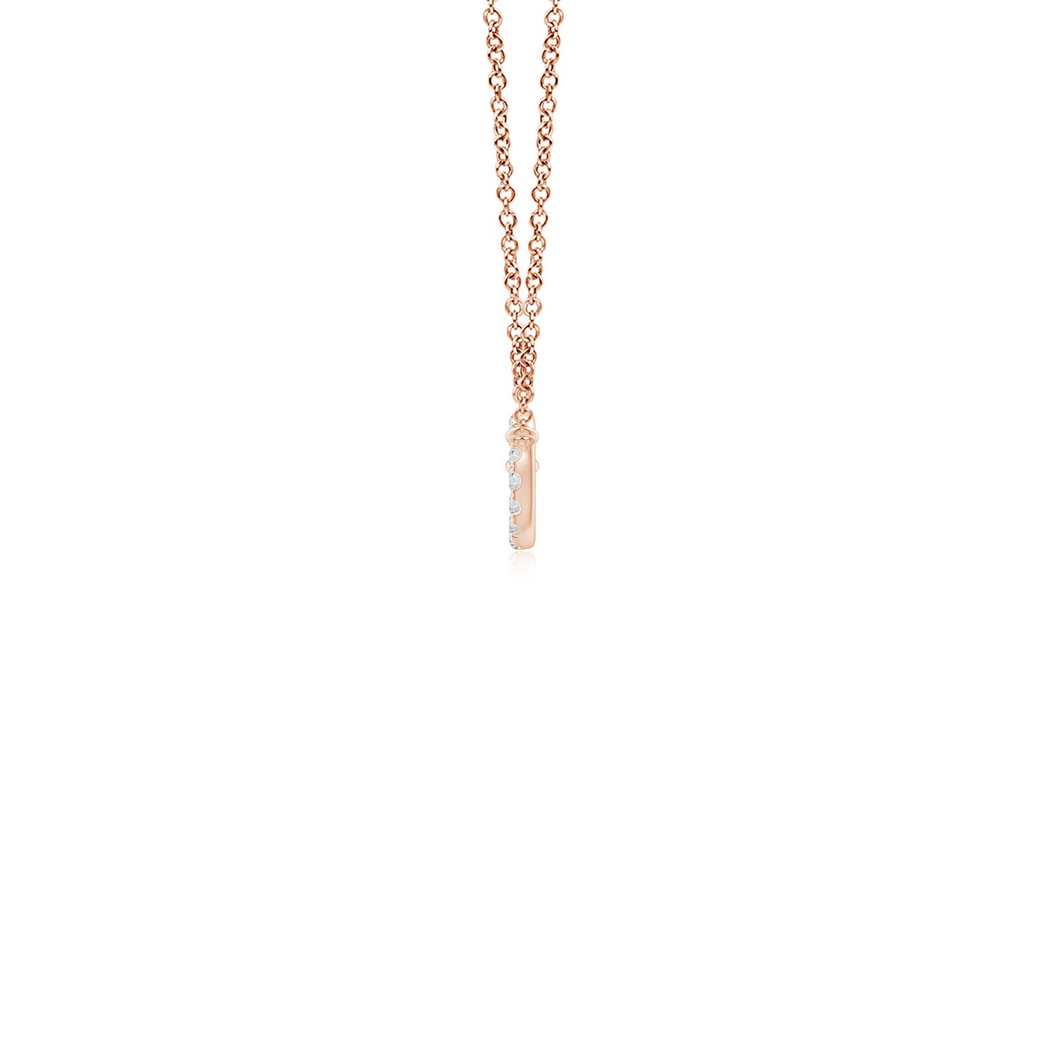 H, SI2 / 0.14 CT / 14 KT Rose Gold